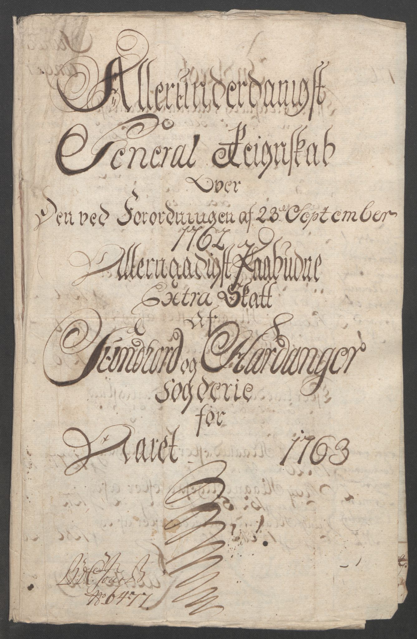 Rentekammeret inntil 1814, Reviderte regnskaper, Fogderegnskap, RA/EA-4092/R48/L3136: Ekstraskatten Sunnhordland og Hardanger, 1762-1772, p. 15