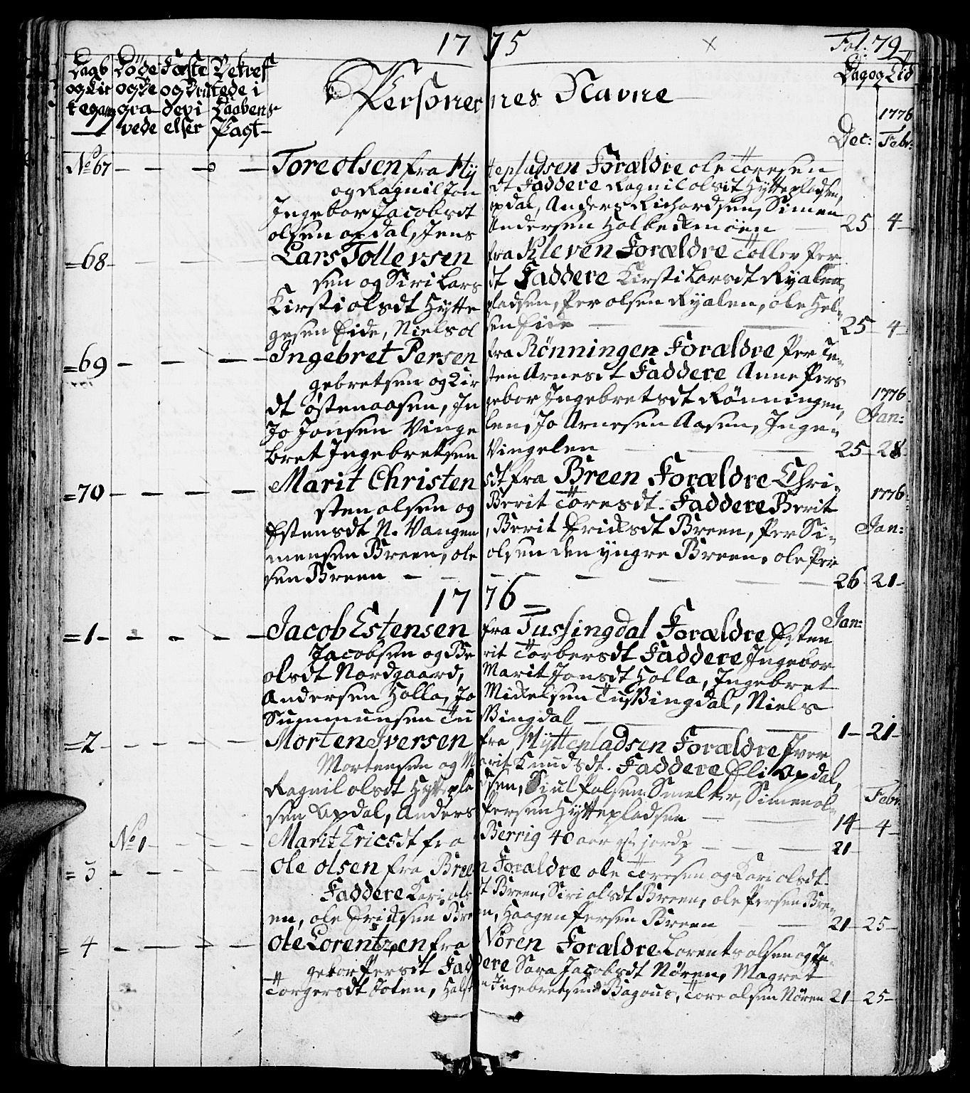 Tolga prestekontor, SAH/PREST-062/K/L0002: Parish register (official) no. 2, 1768-1786, p. 79