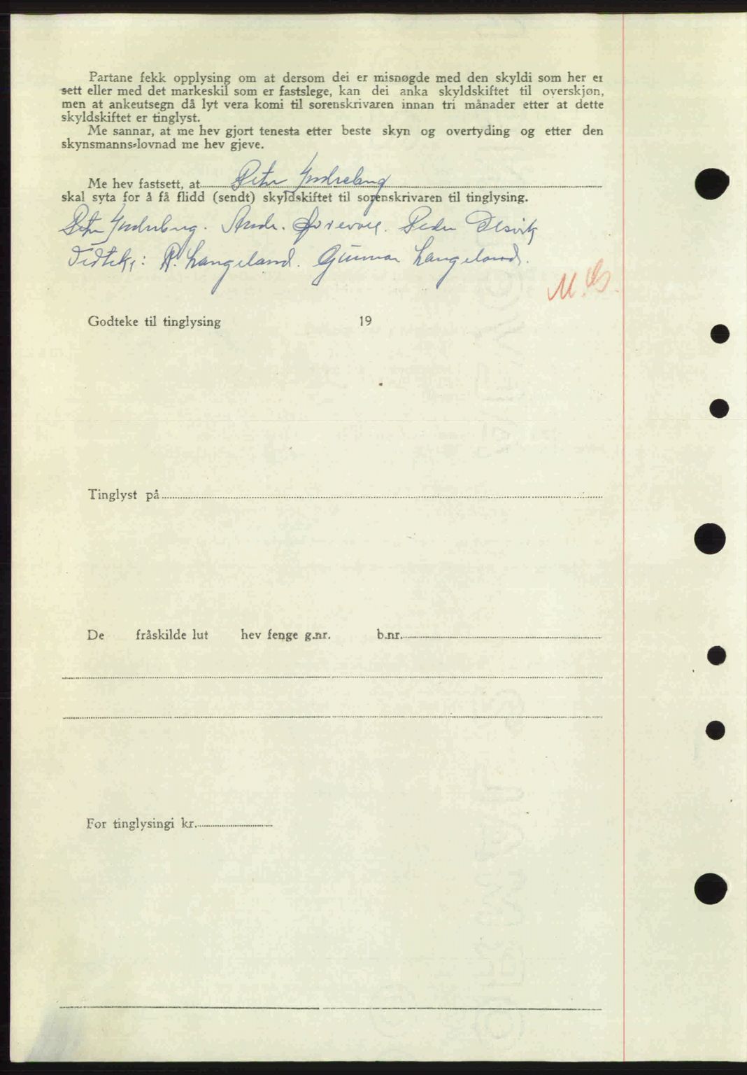 Nordre Sunnmøre sorenskriveri, AV/SAT-A-0006/1/2/2C/2Ca: Mortgage book no. A26, 1947-1948, Diary no: : 209/1948