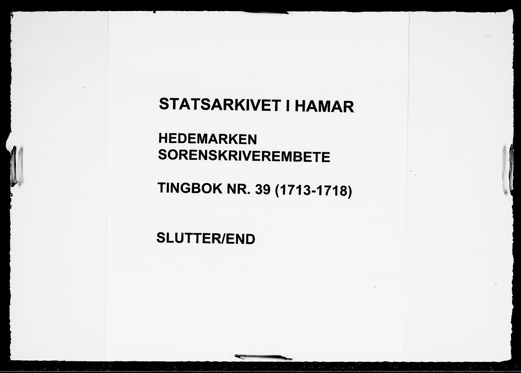 Hedemarken sorenskriveri, AV/SAH-TING-034/G/Gb/L0039: Tingbok, 1713-1718