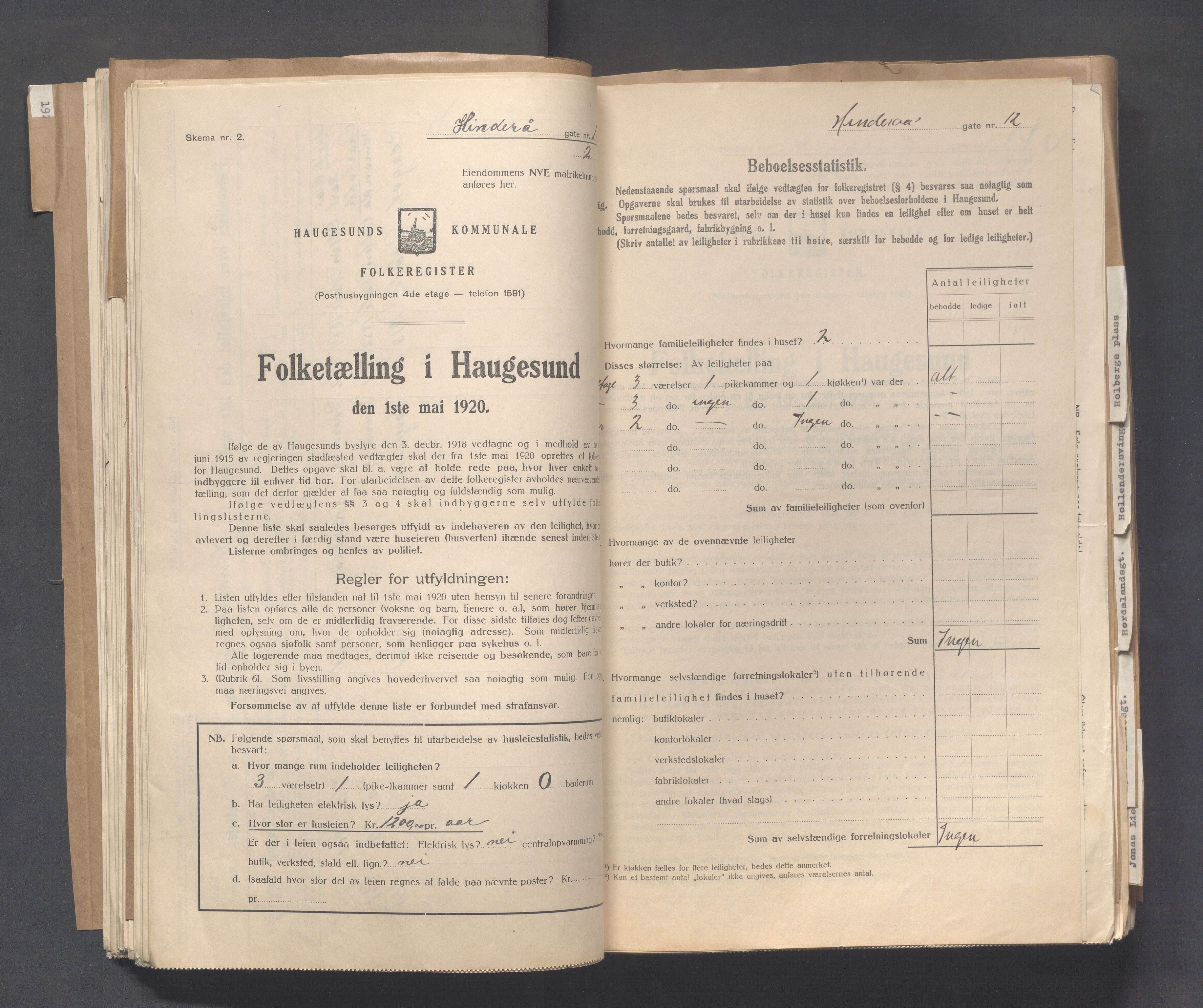 IKAR, Local census 1.5.1920 for Haugesund, 1920, p. 2159