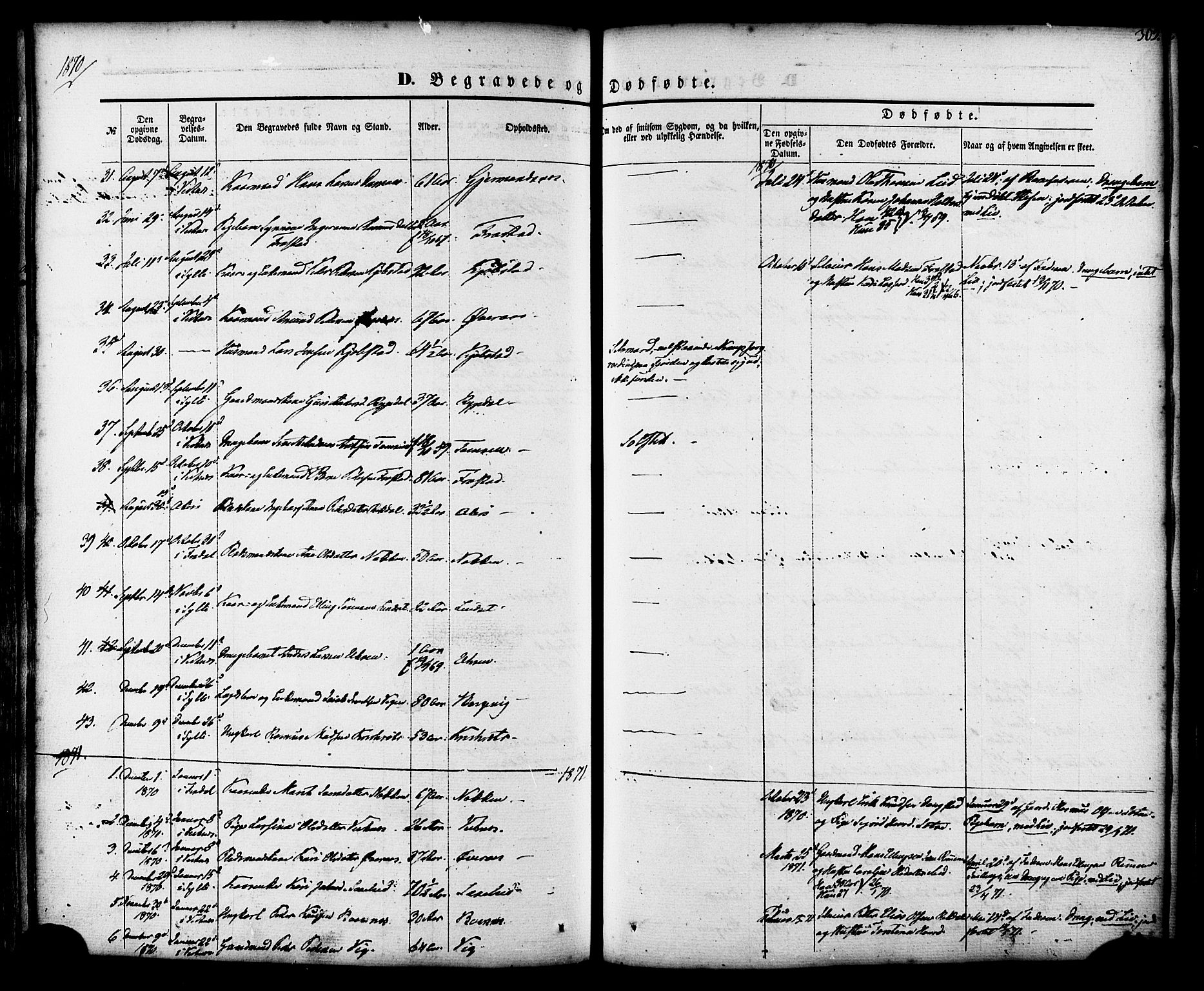 Ministerialprotokoller, klokkerbøker og fødselsregistre - Møre og Romsdal, SAT/A-1454/539/L0529: Parish register (official) no. 539A02, 1848-1872, p. 309