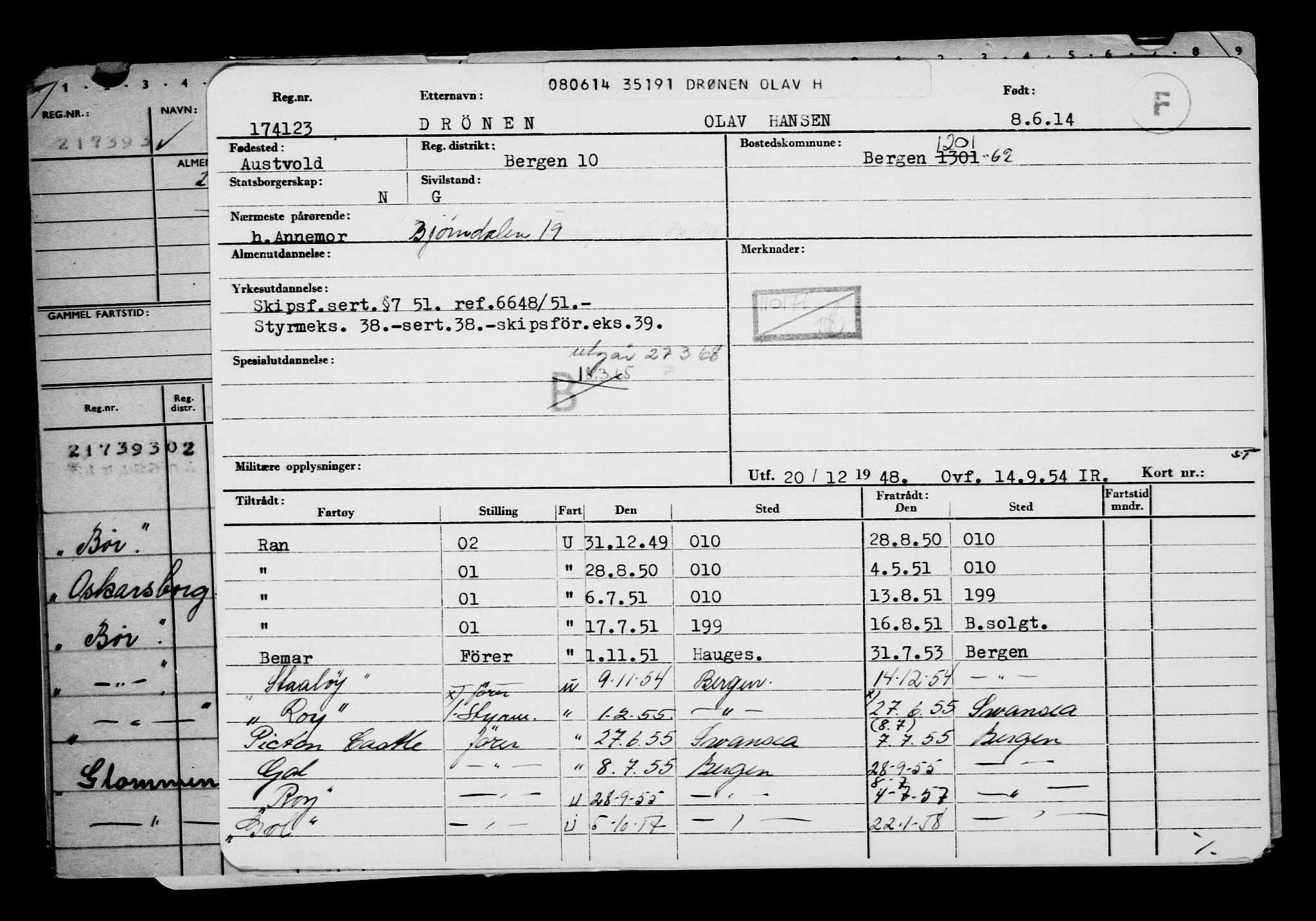 Direktoratet for sjømenn, AV/RA-S-3545/G/Gb/L0121: Hovedkort, 1914, p. 544