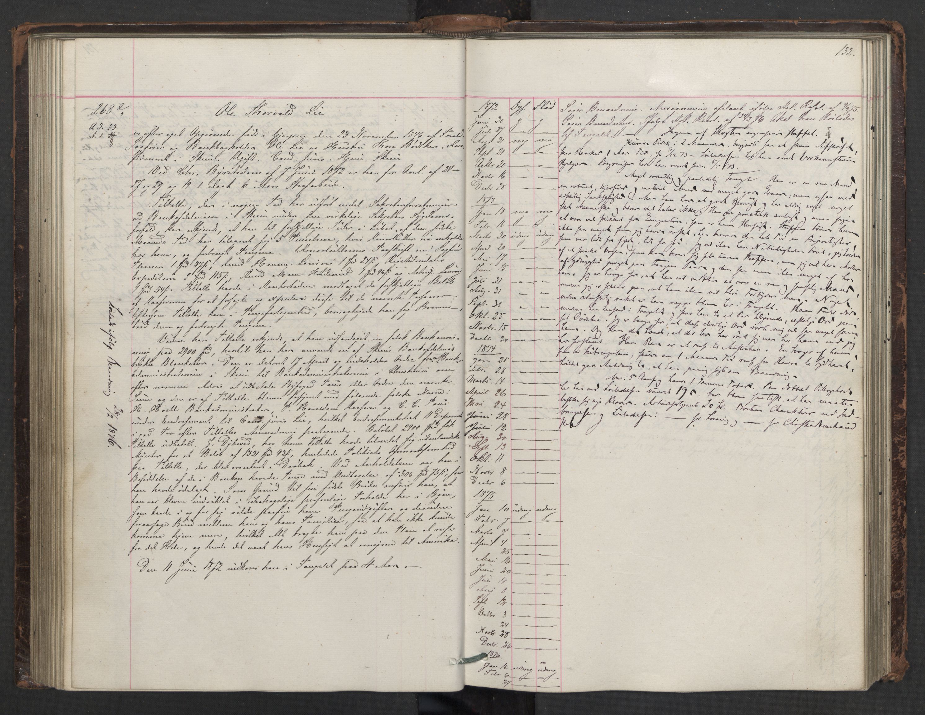 Botsfengslet, AV/RA-S-1539/D/Db/Dbb/L0014: 137e - 437e, 1871-1873, p. 132