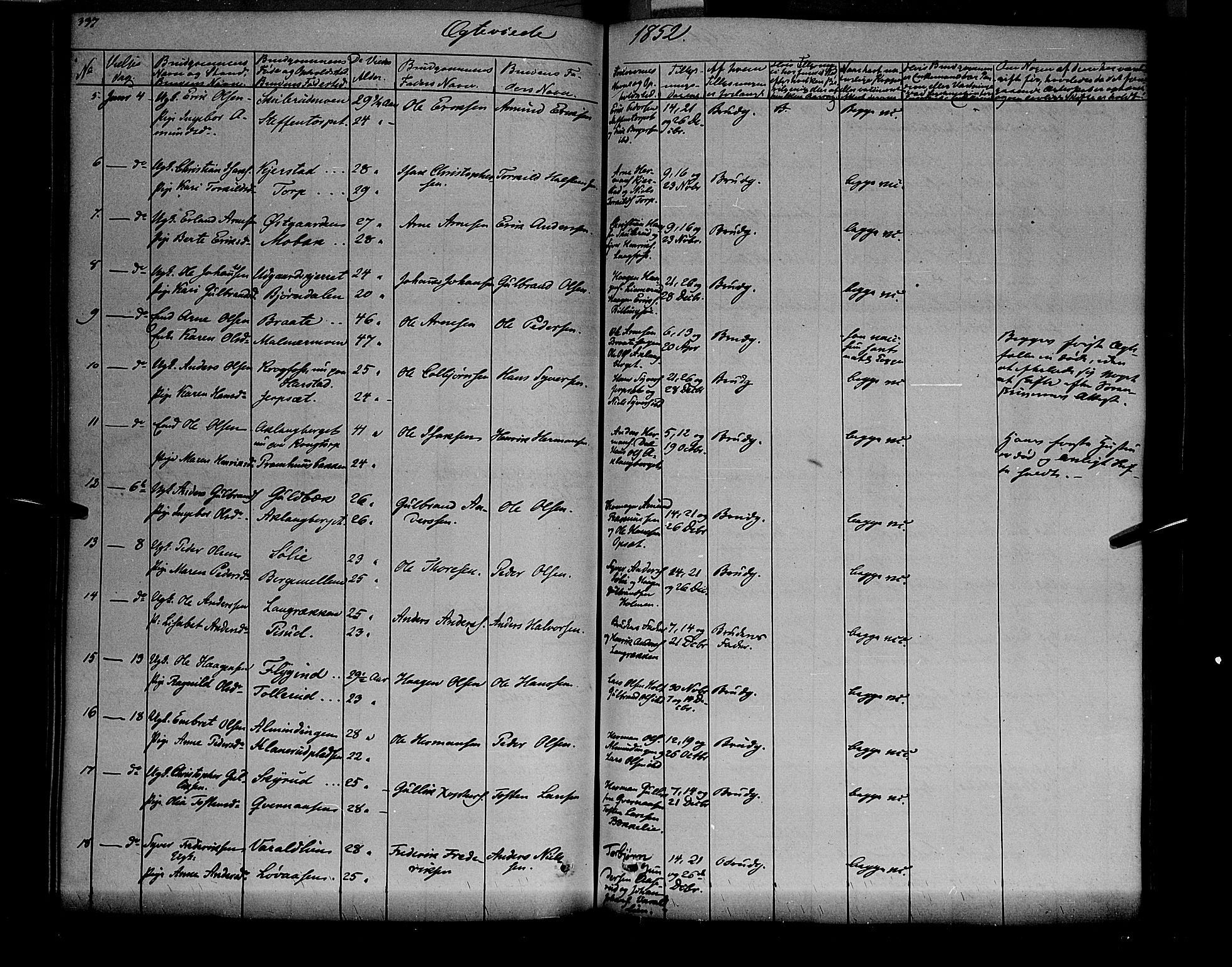 Vinger prestekontor, AV/SAH-PREST-024/H/Ha/Haa/L0009: Parish register (official) no. 9, 1847-1855, p. 337