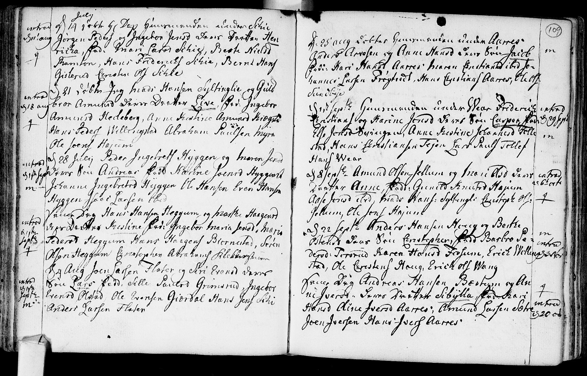 Røyken kirkebøker, AV/SAKO-A-241/F/Fa/L0003: Parish register (official) no. 3, 1782-1813, p. 109