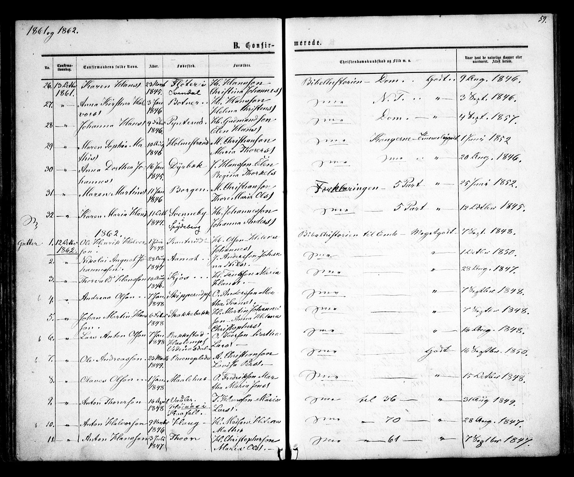 Skiptvet prestekontor Kirkebøker, SAO/A-20009/F/Fa/L0007: Parish register (official) no. 7, 1861-1866, p. 59