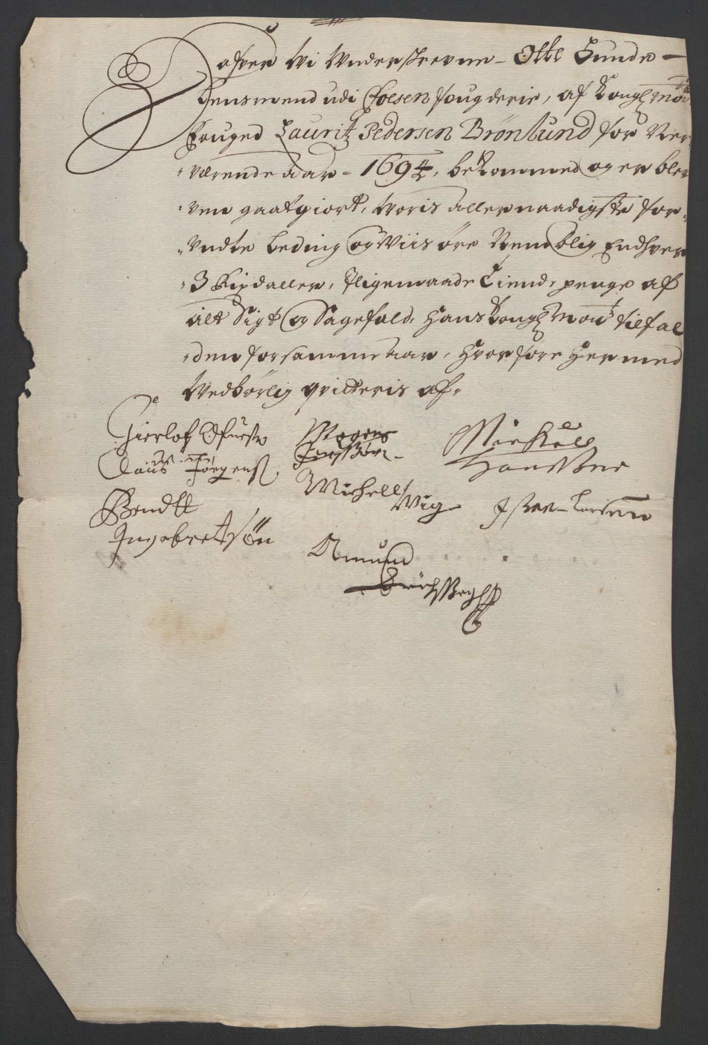 Rentekammeret inntil 1814, Reviderte regnskaper, Fogderegnskap, AV/RA-EA-4092/R57/L3850: Fogderegnskap Fosen, 1694, p. 163