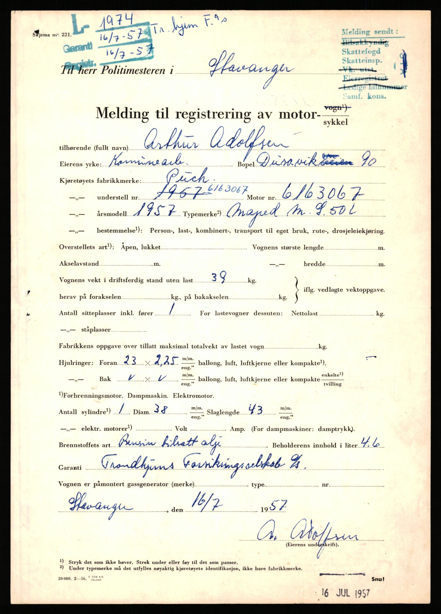 Stavanger trafikkstasjon, AV/SAST-A-101942/0/F/L0006: L-1700 - L-2149, 1930-1971, p. 1113