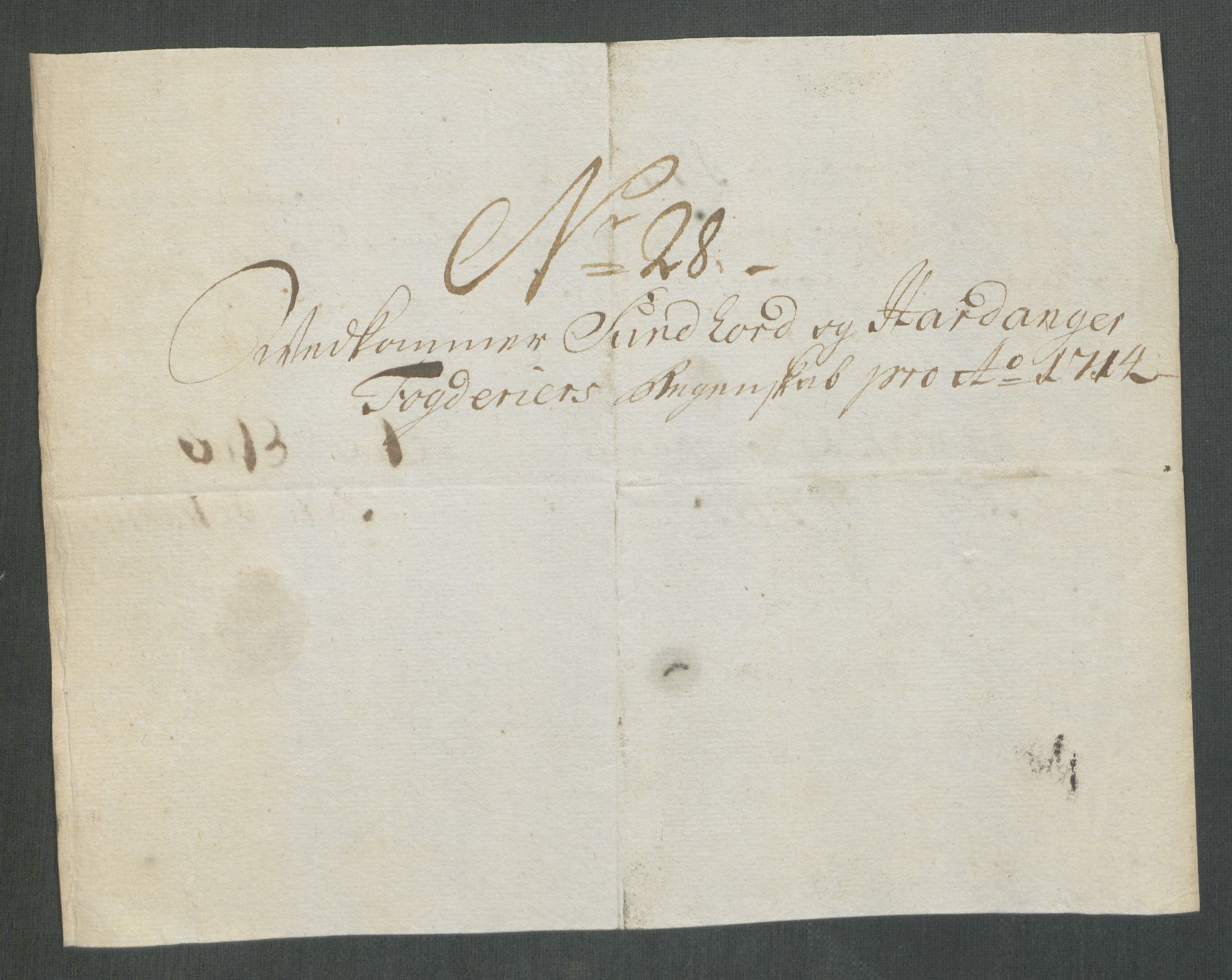 Rentekammeret inntil 1814, Reviderte regnskaper, Fogderegnskap, AV/RA-EA-4092/R48/L2990: Fogderegnskap Sunnhordland og Hardanger, 1714, p. 216