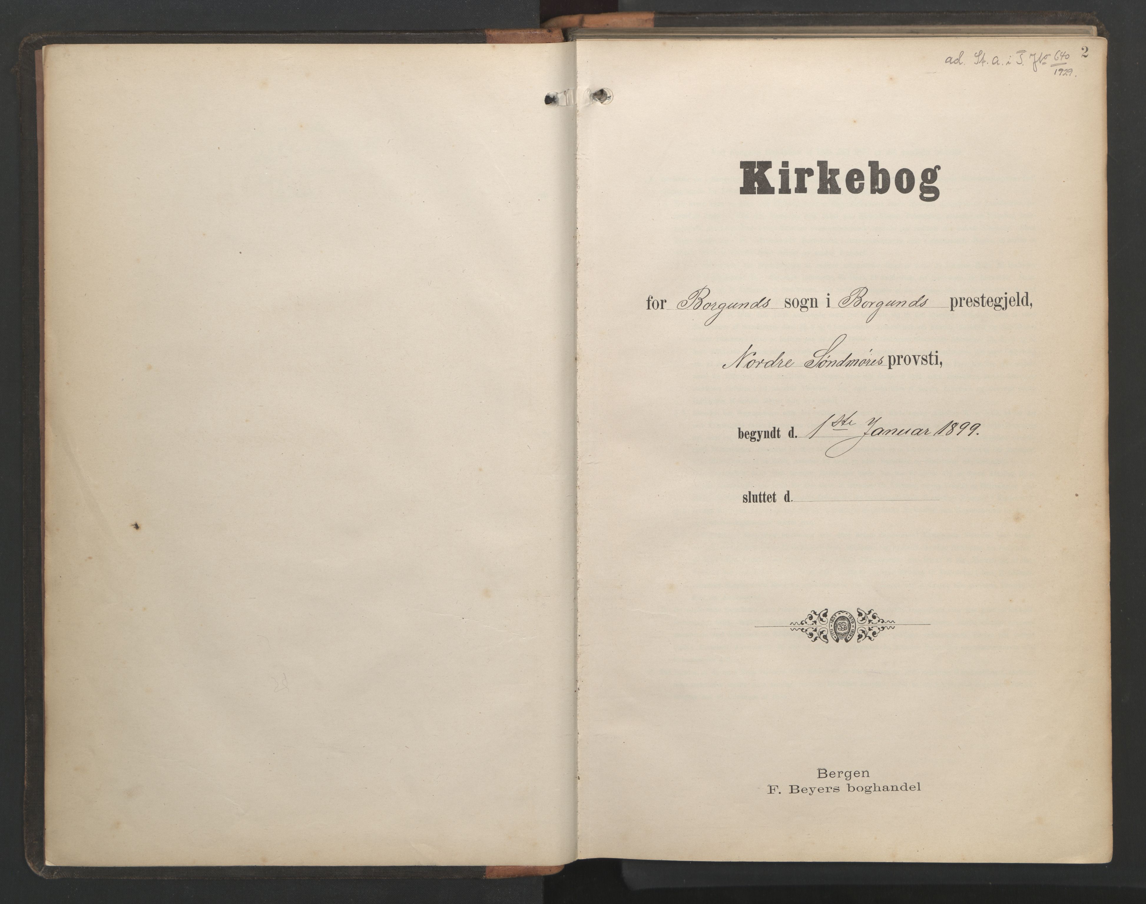 Ministerialprotokoller, klokkerbøker og fødselsregistre - Møre og Romsdal, AV/SAT-A-1454/528/L0433: Parish register (copy) no. 528C14, 1899-1922, p. 2