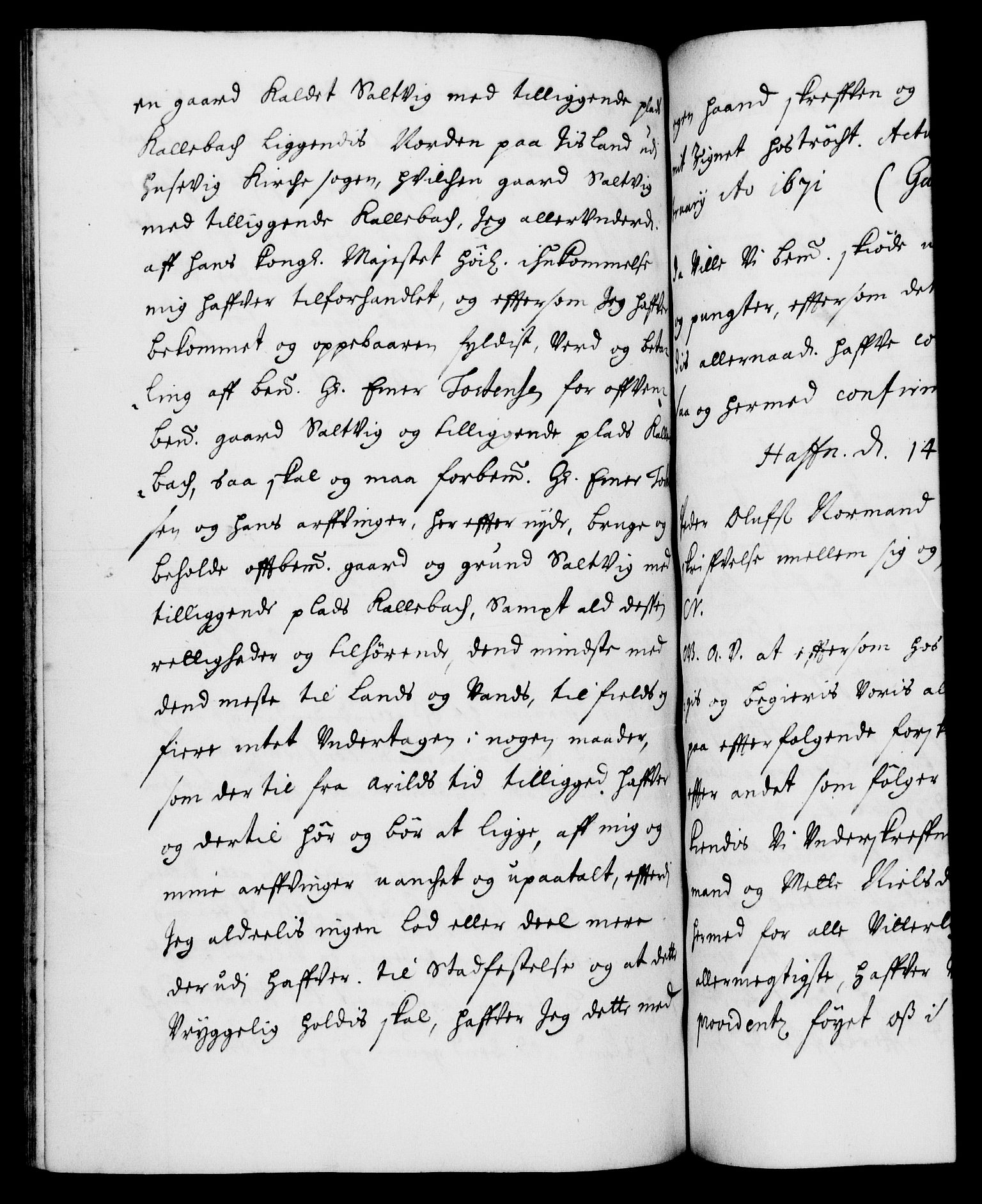 Danske Kanselli 1572-1799, RA/EA-3023/F/Fc/Fca/Fcaa/L0011: Norske registre (mikrofilm), 1670-1673, p. 424b