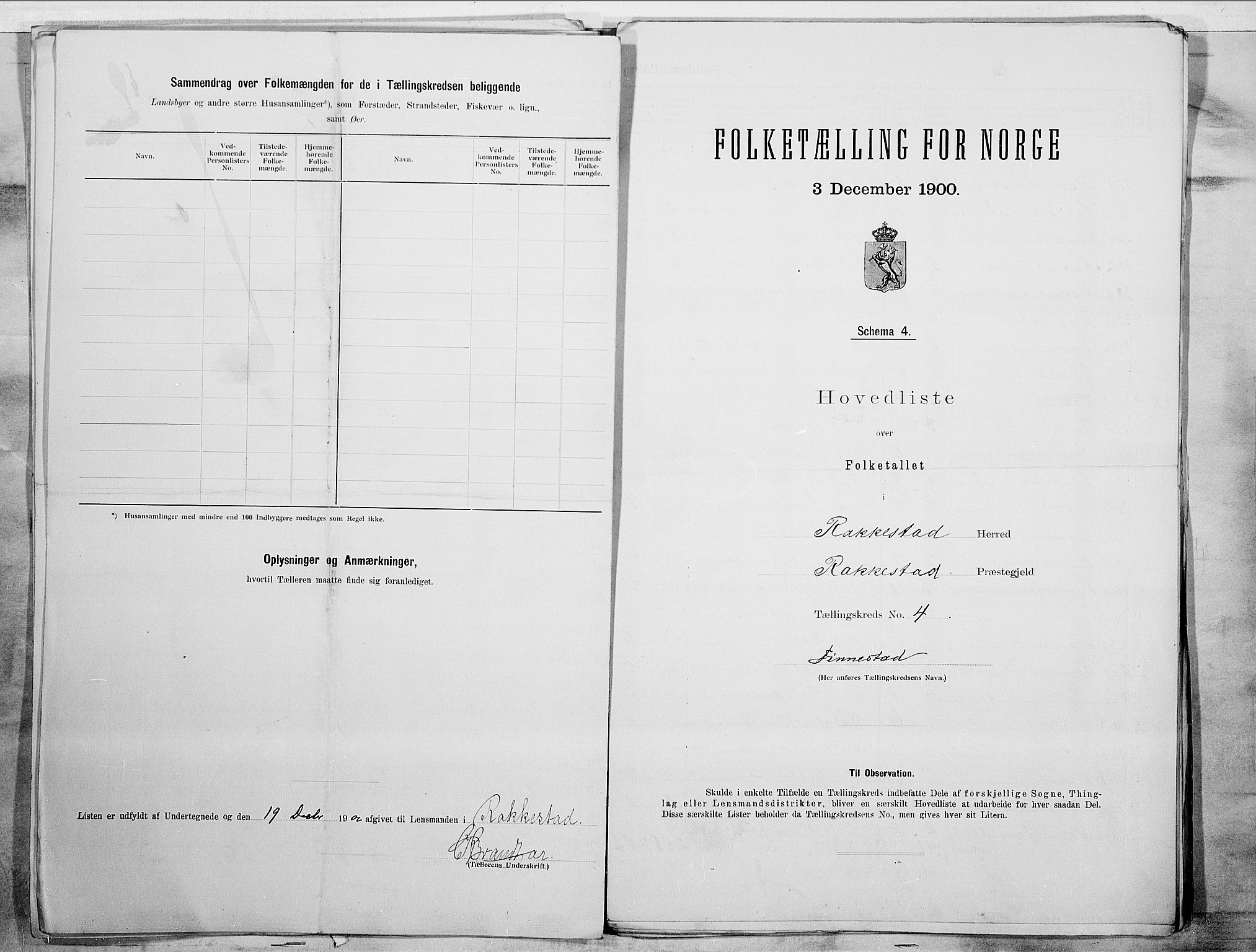 SAO, 1900 census for Rakkestad, 1900, p. 12