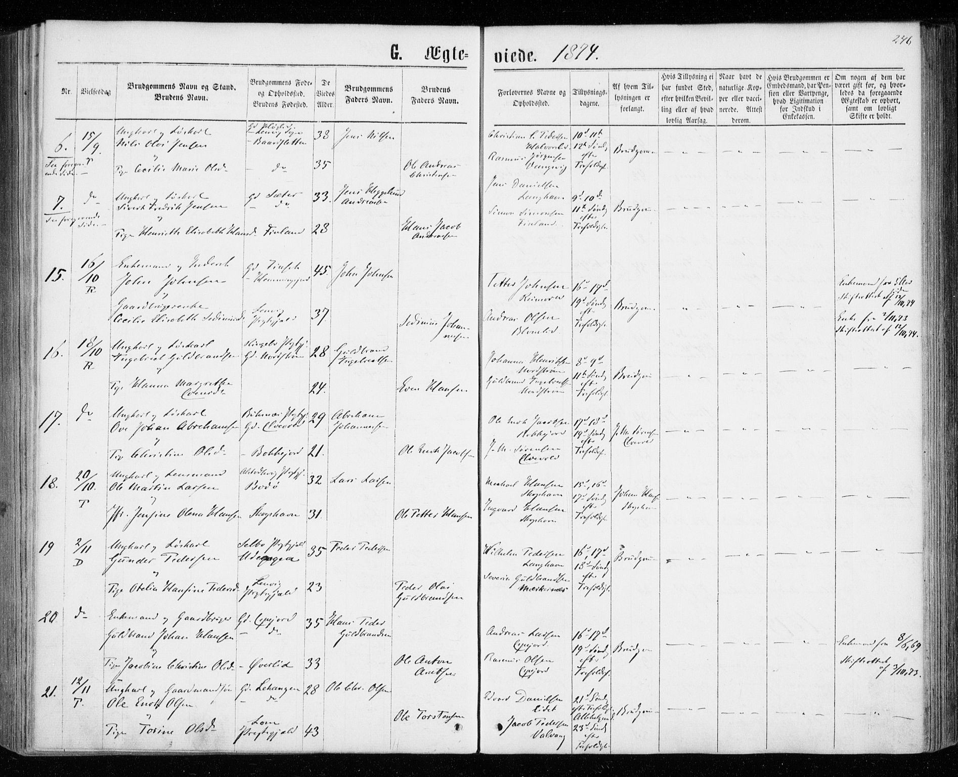 Tranøy sokneprestkontor, SATØ/S-1313/I/Ia/Iaa/L0008kirke: Parish register (official) no. 8, 1867-1877, p. 246