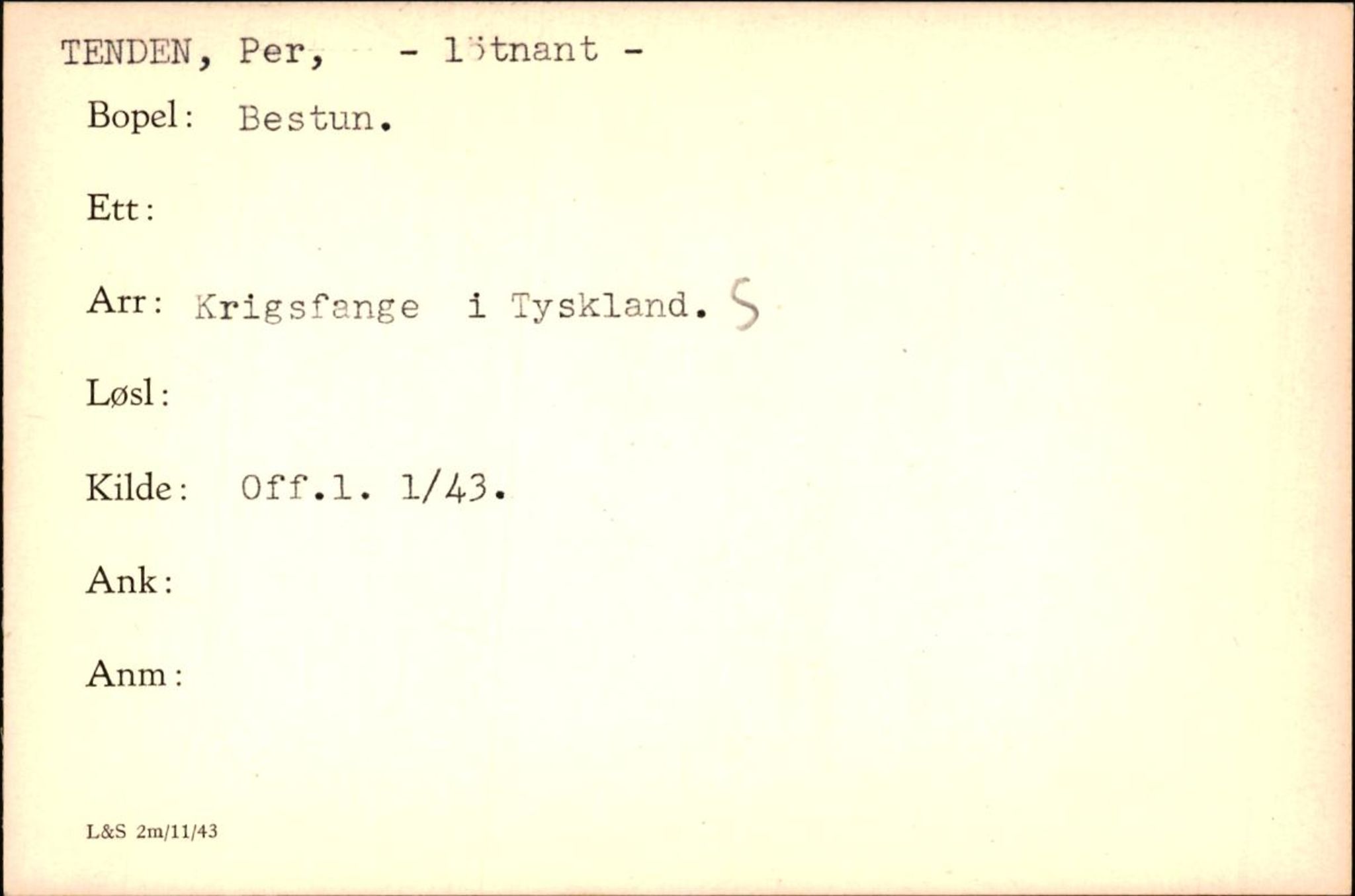 Forsvaret, Forsvarets krigshistoriske avdeling, AV/RA-RAFA-2017/Y/Yf/L0200: II-C-11-2102  -  Norske krigsfanger i Tyskland, 1940-1945, p. 1045