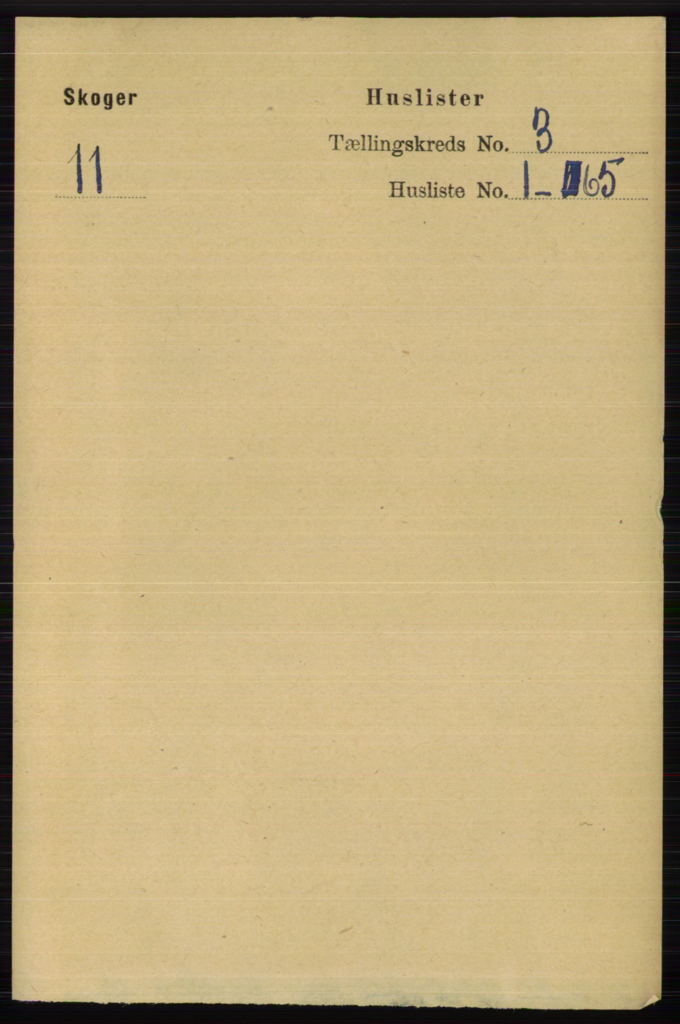 RA, 1891 census for 0712 Skoger, 1891, p. 1492
