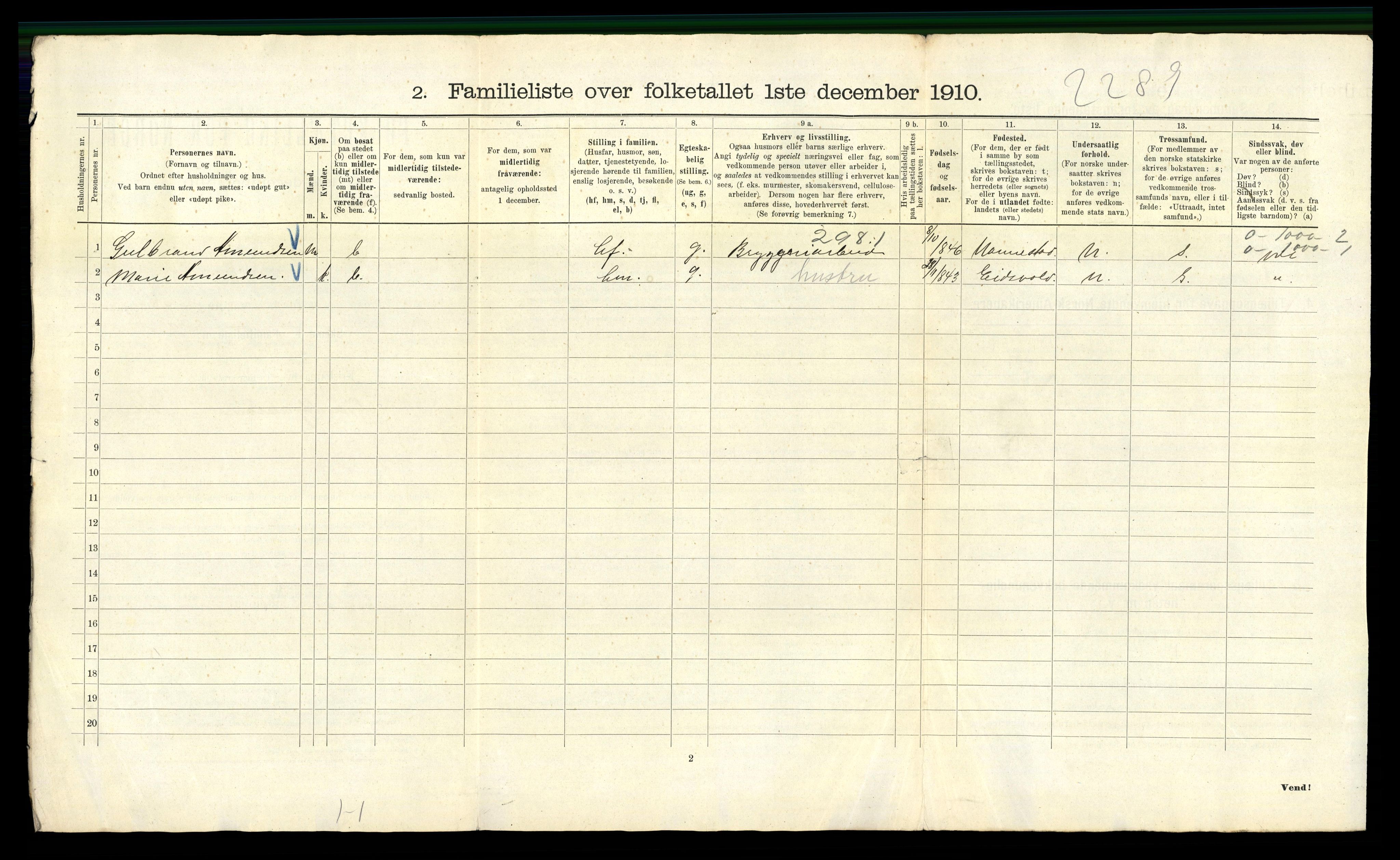 RA, 1910 census for Kristiania, 1910, p. 112762