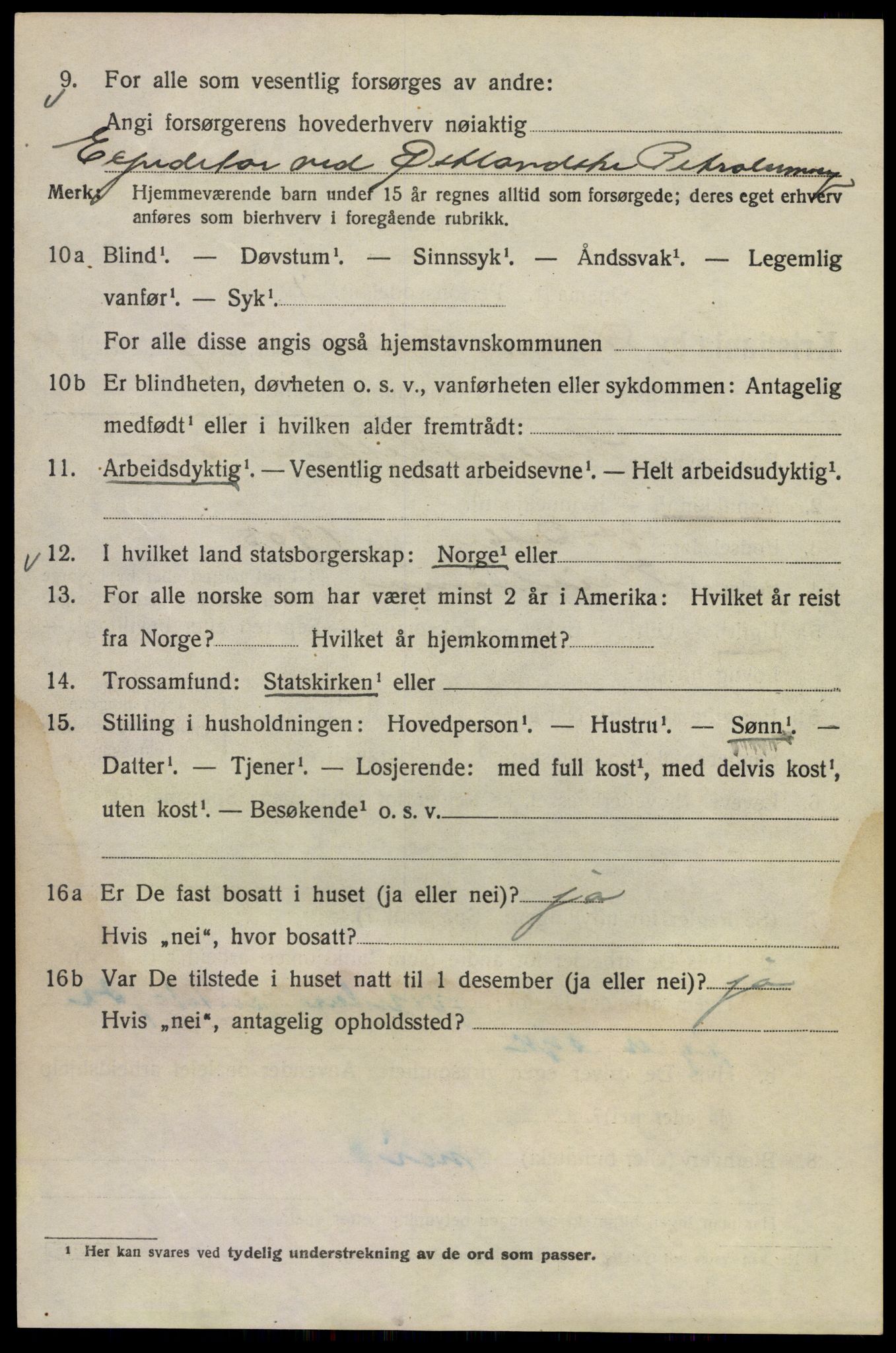 SAO, 1920 census for Kristiania, 1920, p. 645554