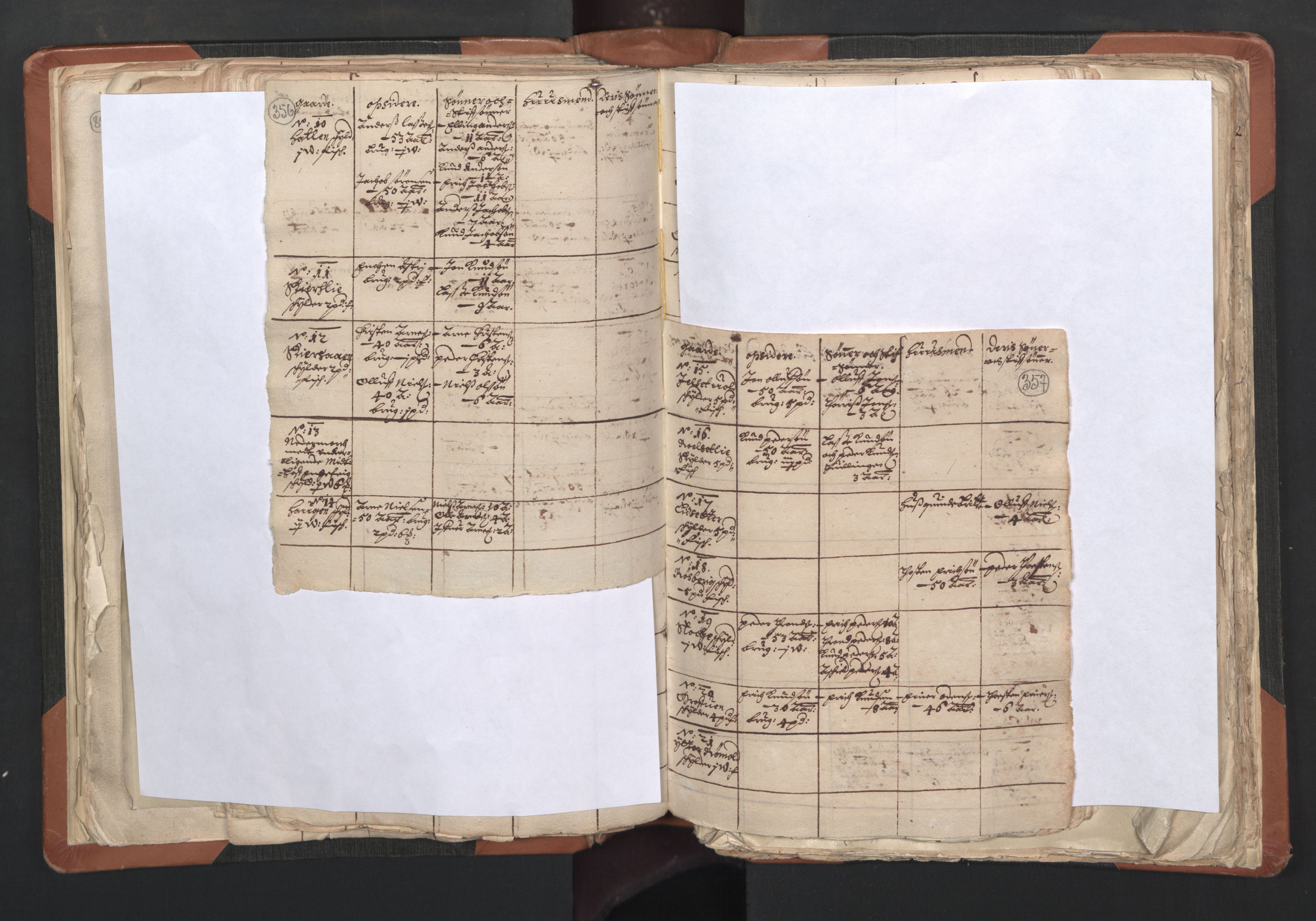 RA, Vicar's Census 1664-1666, no. 27: Romsdal deanery, 1664-1666, p. 356-357