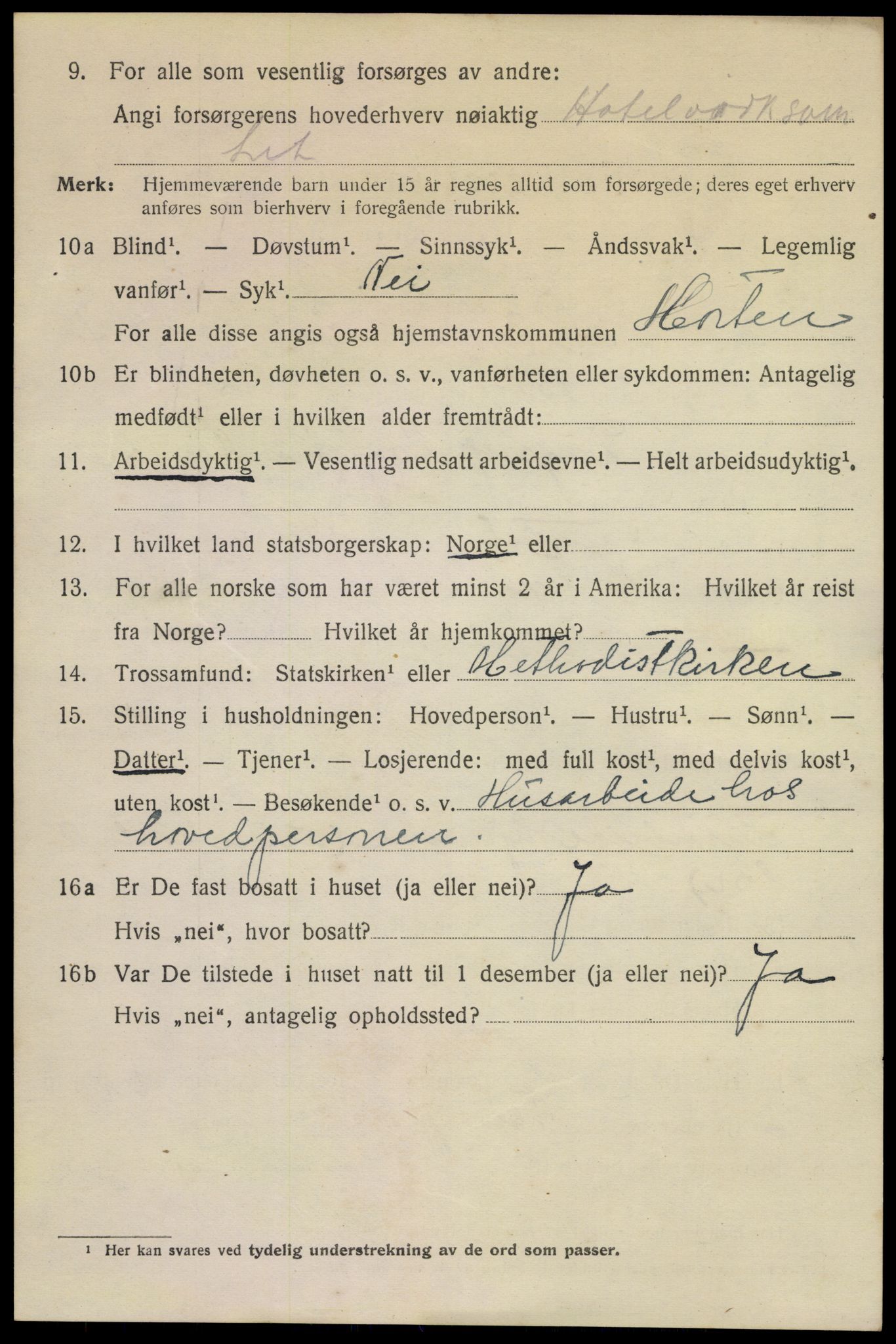 SAKO, 1920 census for Horten, 1920, p. 19300