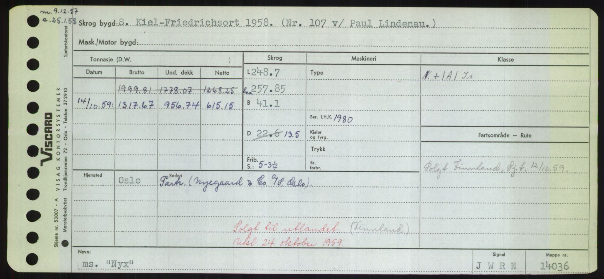 Sjøfartsdirektoratet med forløpere, Skipsmålingen, AV/RA-S-1627/H/Hd/L0027: Fartøy, Norhop-Nør, p. 497