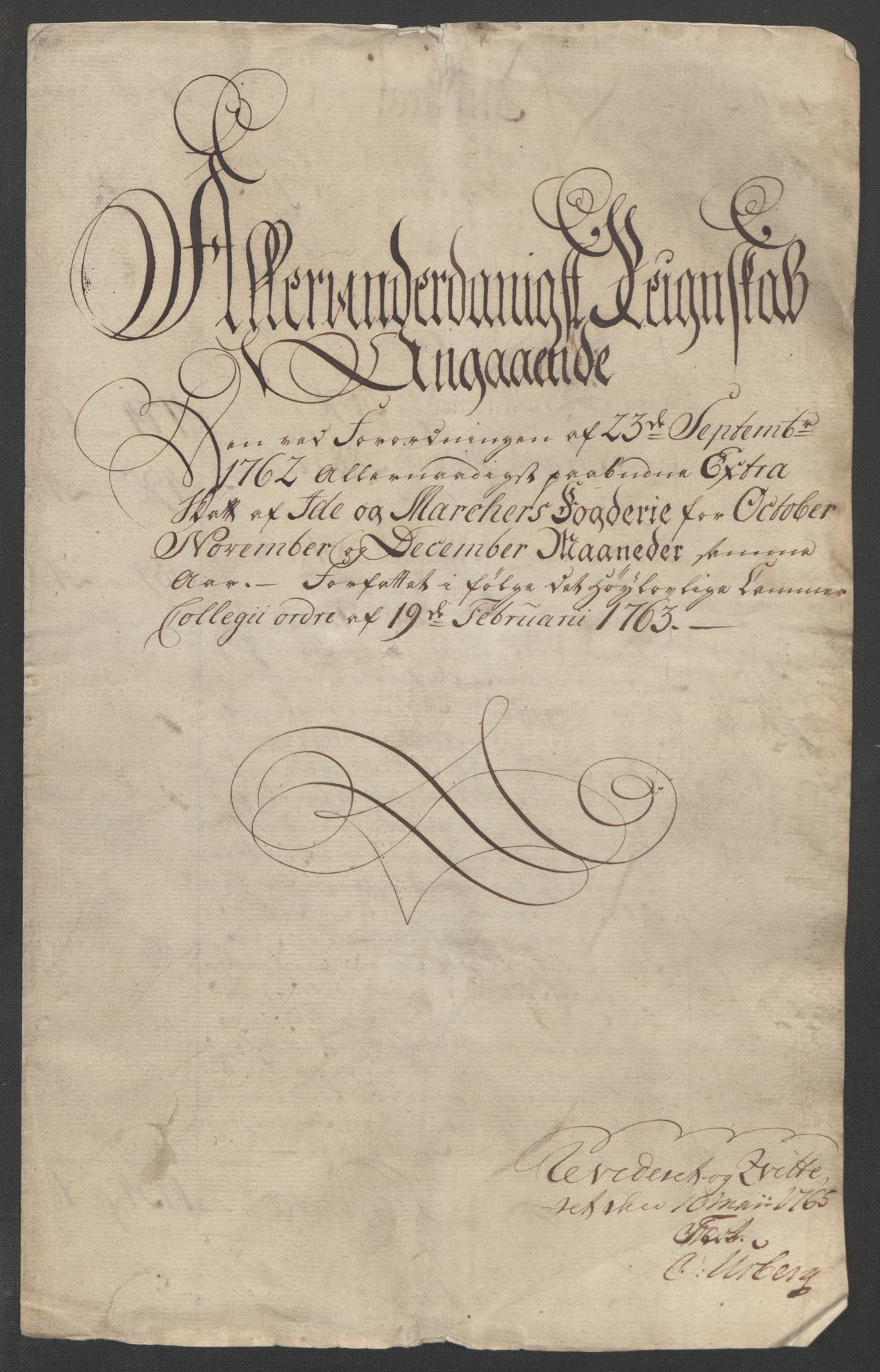 Rentekammeret inntil 1814, Reviderte regnskaper, Fogderegnskap, RA/EA-4092/R01/L0097: Ekstraskatten Idd og Marker, 1756-1767, p. 5
