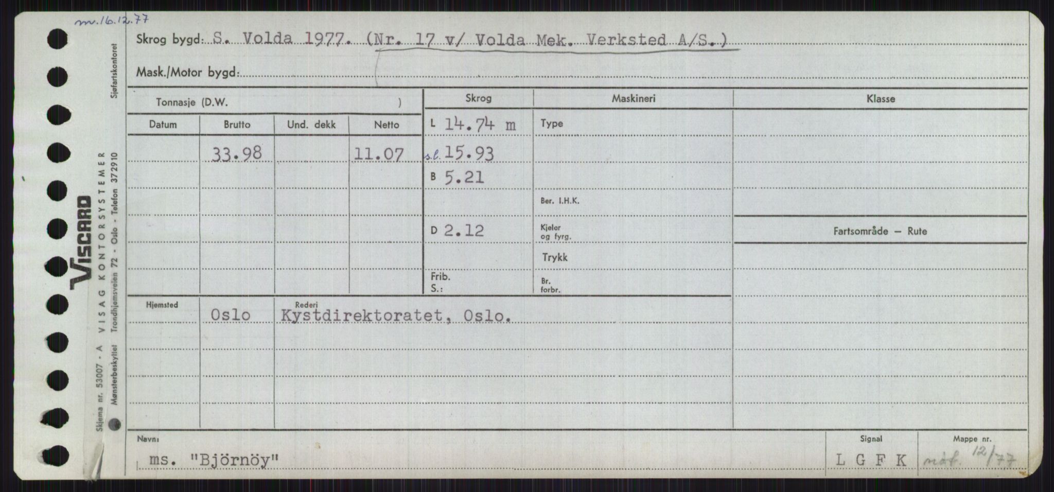 Sjøfartsdirektoratet med forløpere, Skipsmålingen, RA/S-1627/H/Ha/L0001/0002: Fartøy, A-Eig / Fartøy Bjør-Eig, p. 41