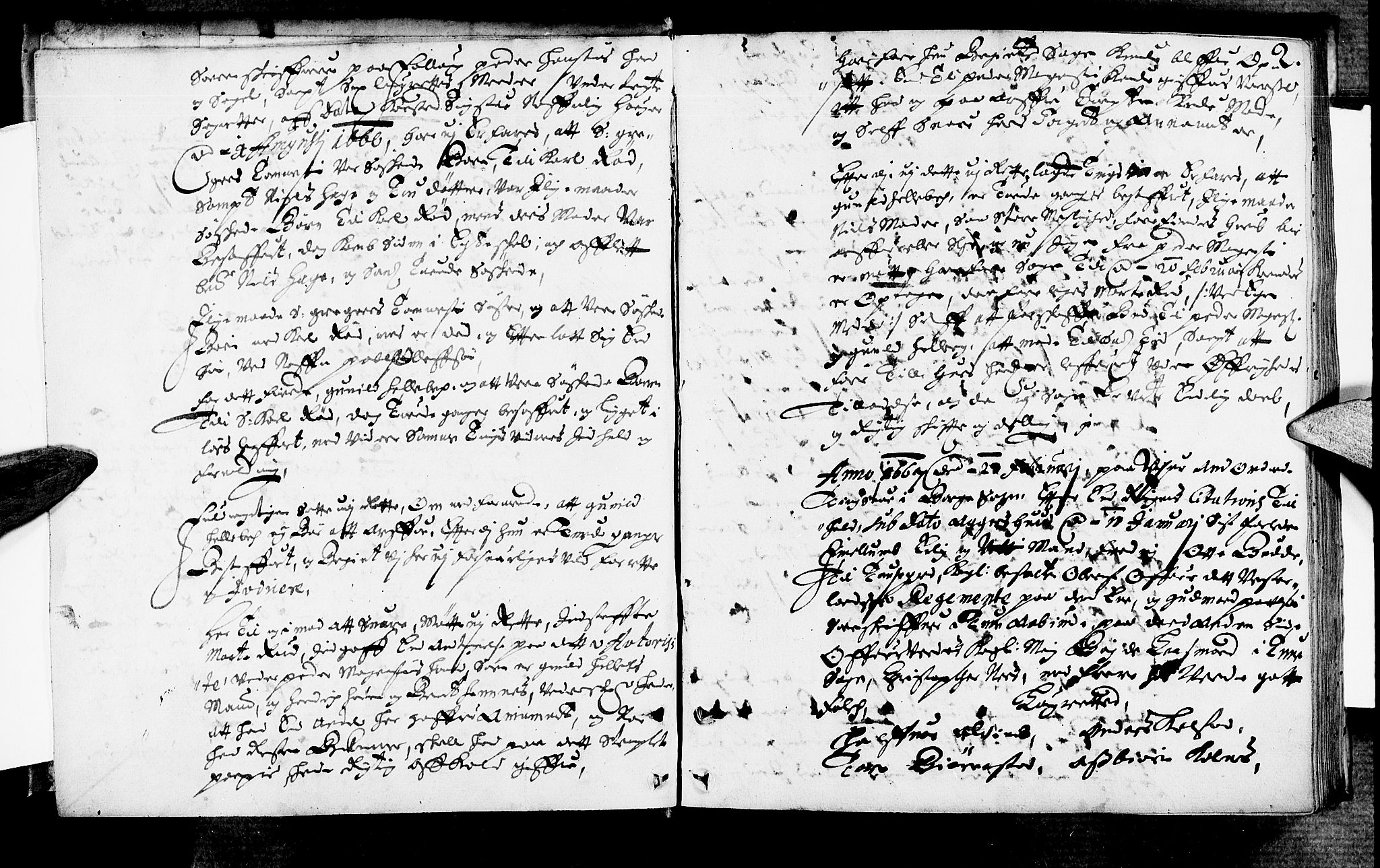 Rakkestad sorenskriveri, SAO/A-10686/F/Fb/L0017: Tingbøker, 1667, p. 1b-2a