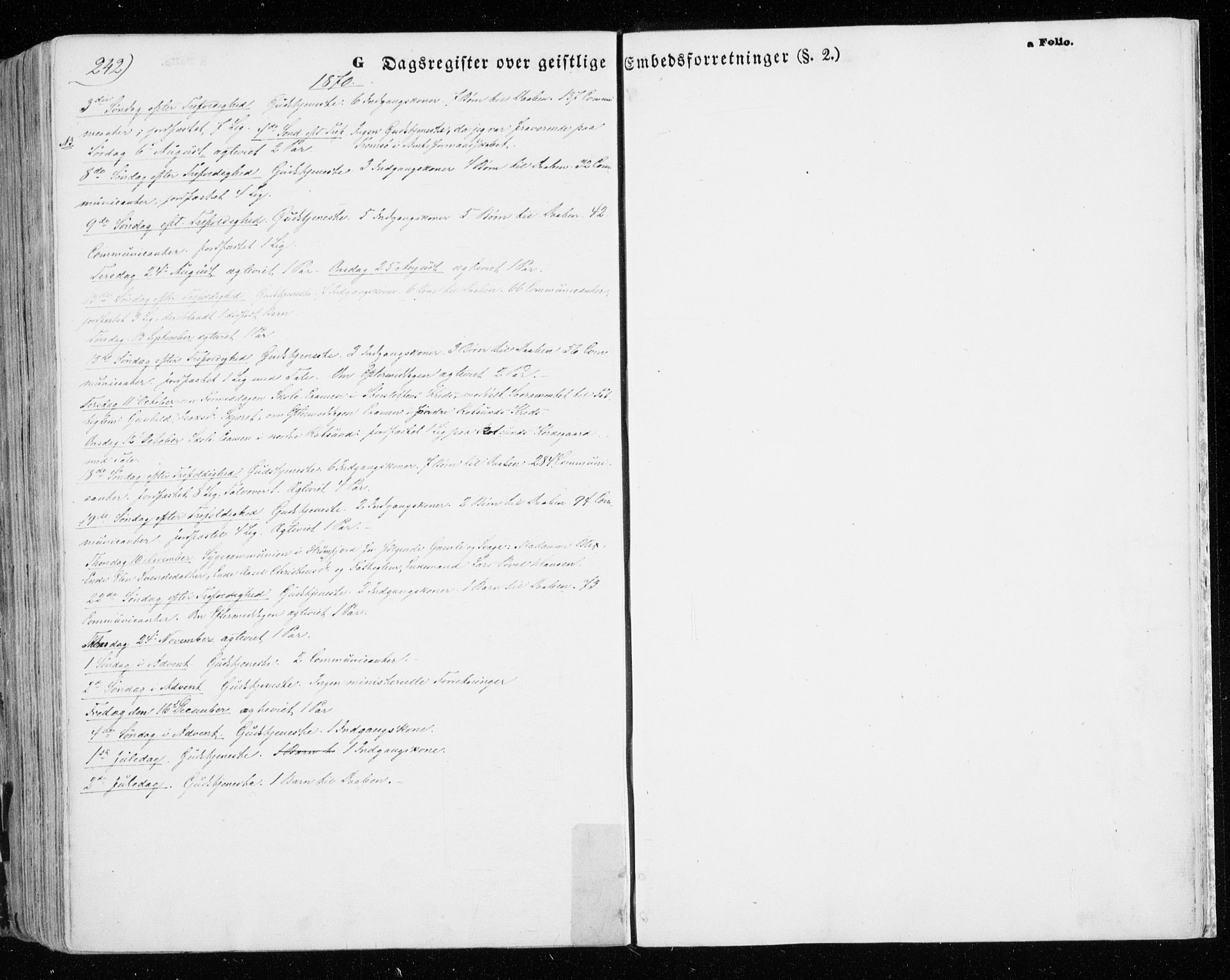 Skjervøy sokneprestkontor, AV/SATØ-S-1300/H/Ha/Haa/L0007kirke: Parish register (official) no. 7, 1860-1870, p. 242