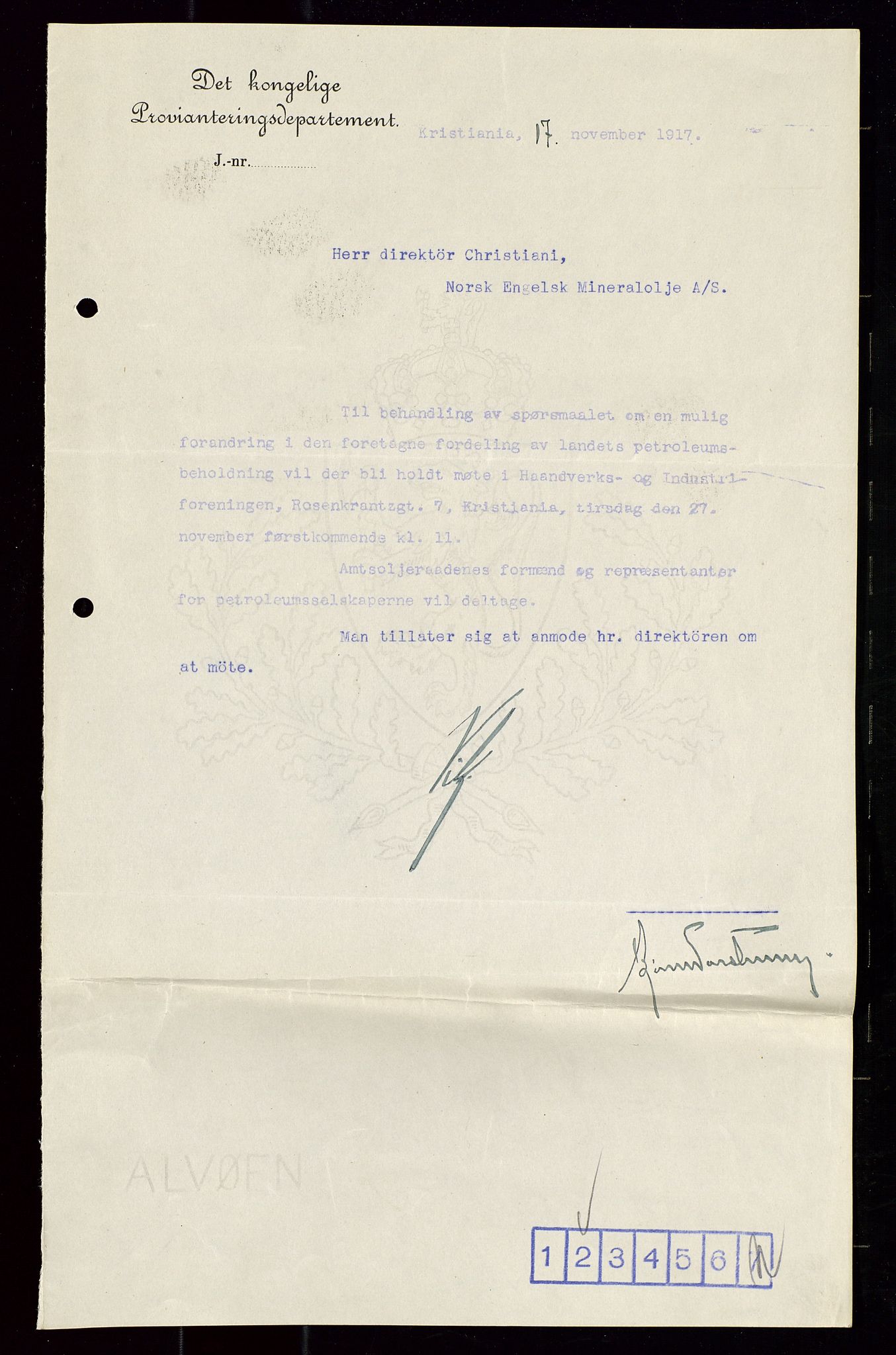 Pa 1521 - A/S Norske Shell, AV/SAST-A-101915/E/Ea/Eaa/L0020: Sjefskorrespondanse, 1917, p. 24