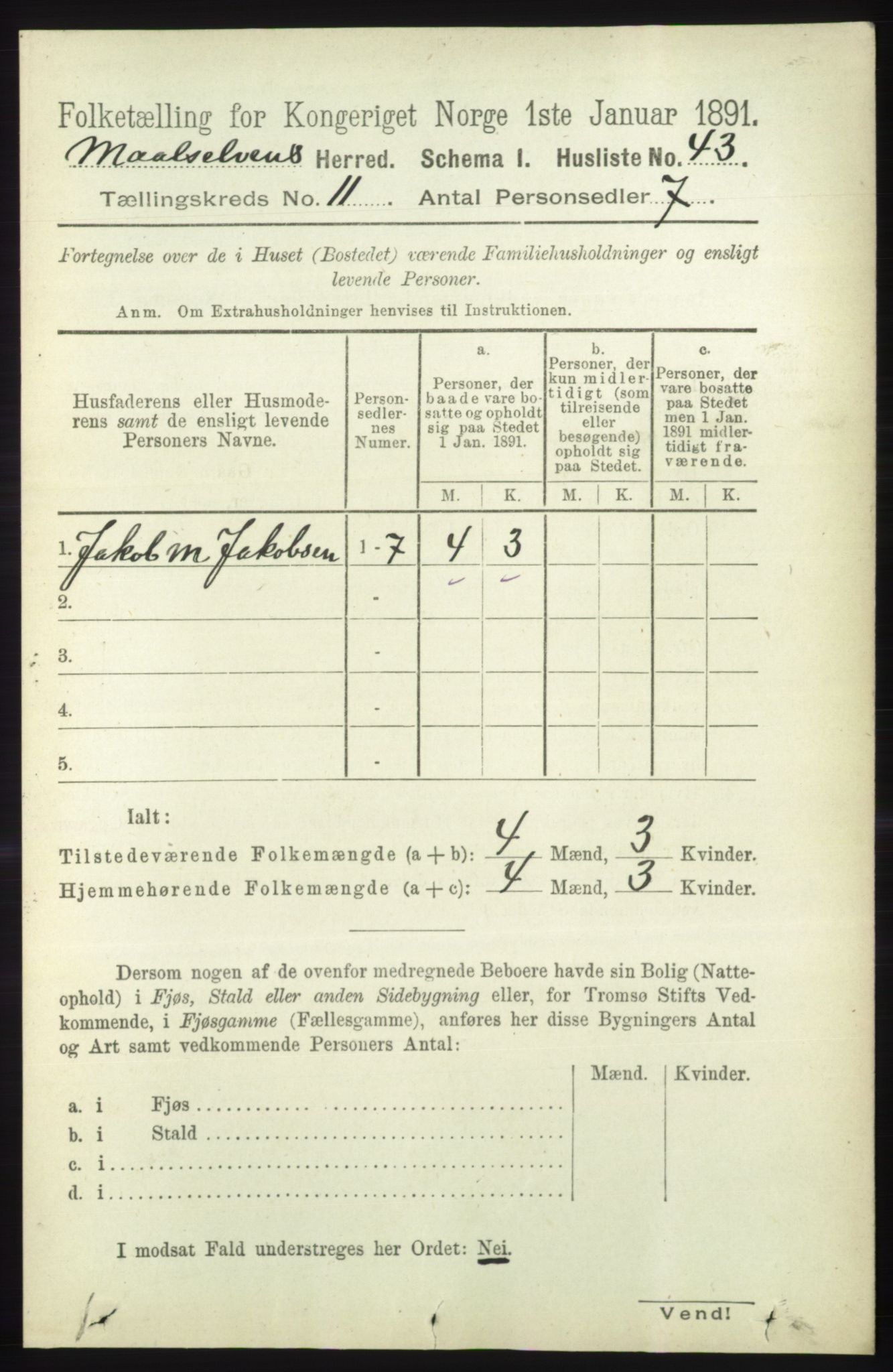 RA, 1891 census for 1924 Målselv, 1891, p. 3234
