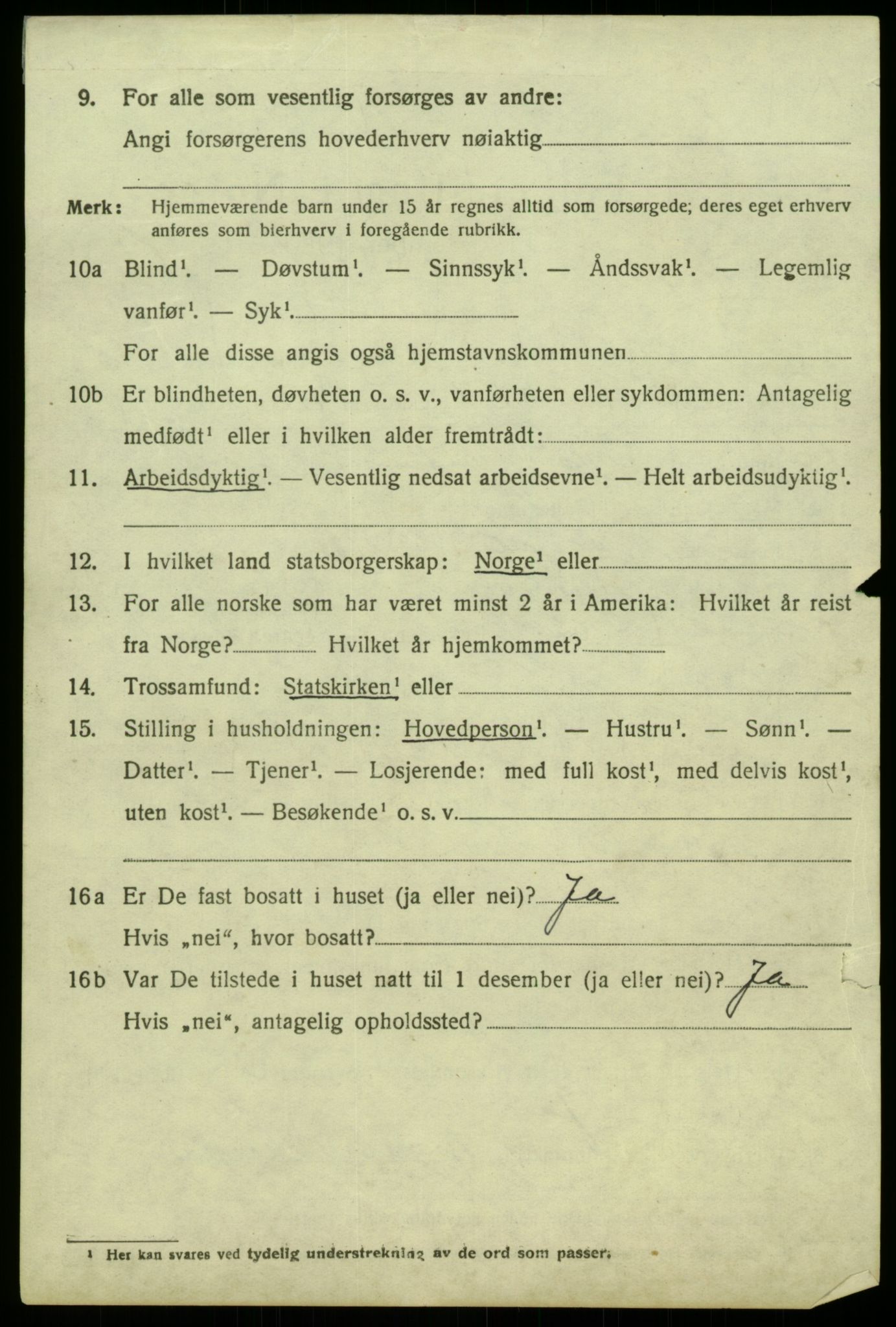 SAB, 1920 census for Austrheim, 1920, p. 2049