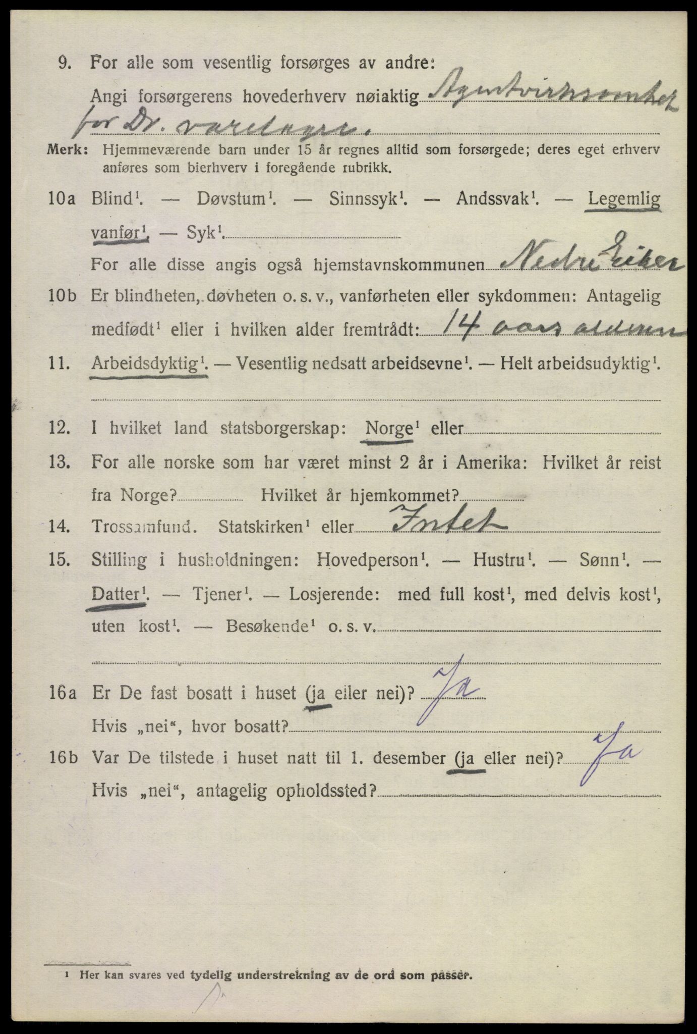 SAKO, 1920 census for Nedre Eiker, 1920, p. 4290