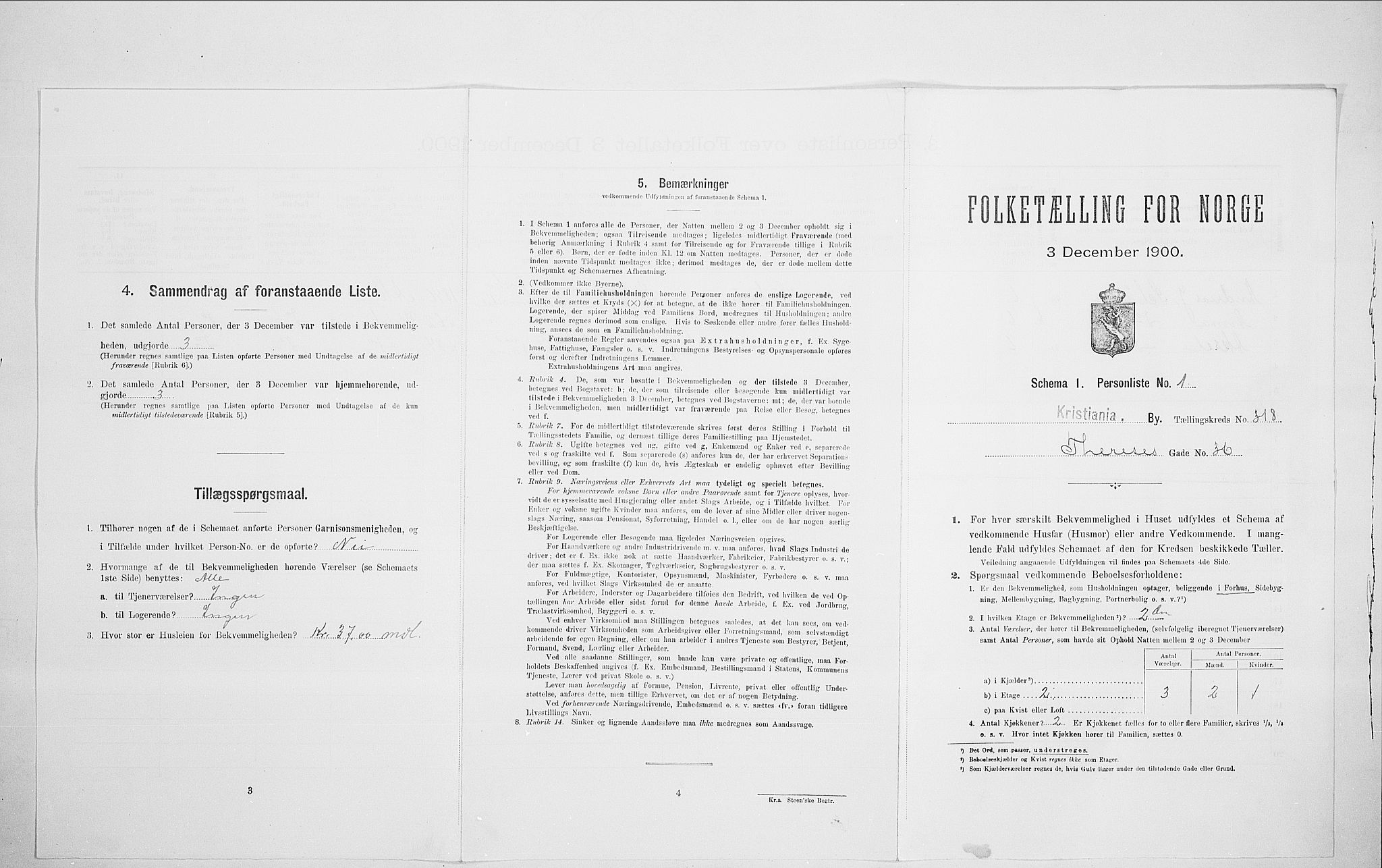 SAO, 1900 census for Kristiania, 1900, p. 97189