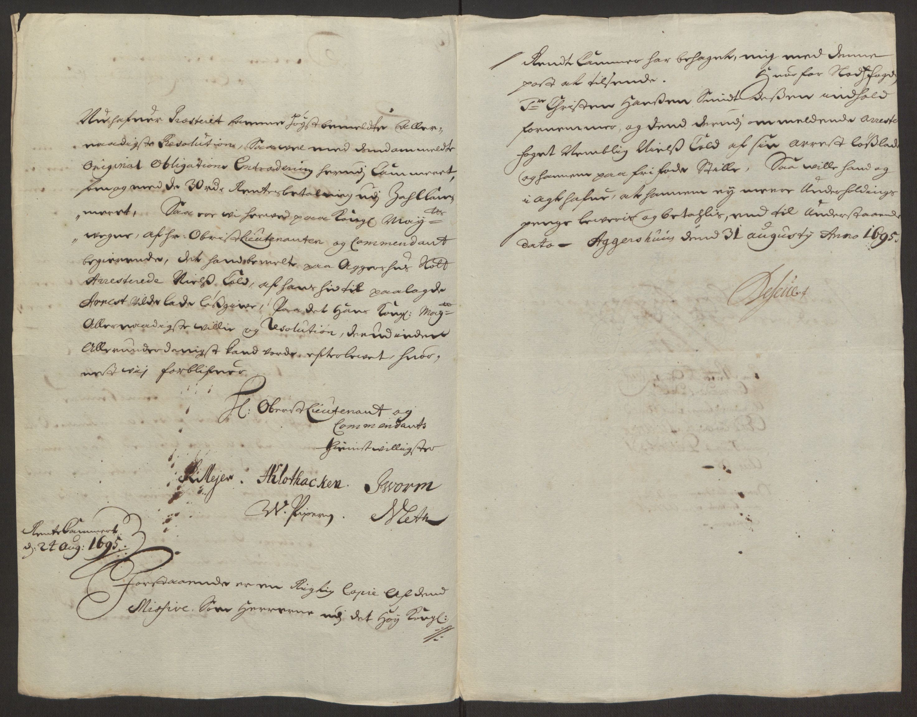 Rentekammeret inntil 1814, Reviderte regnskaper, Fogderegnskap, AV/RA-EA-4092/R10/L0439: Fogderegnskap Aker og Follo, 1695, p. 265