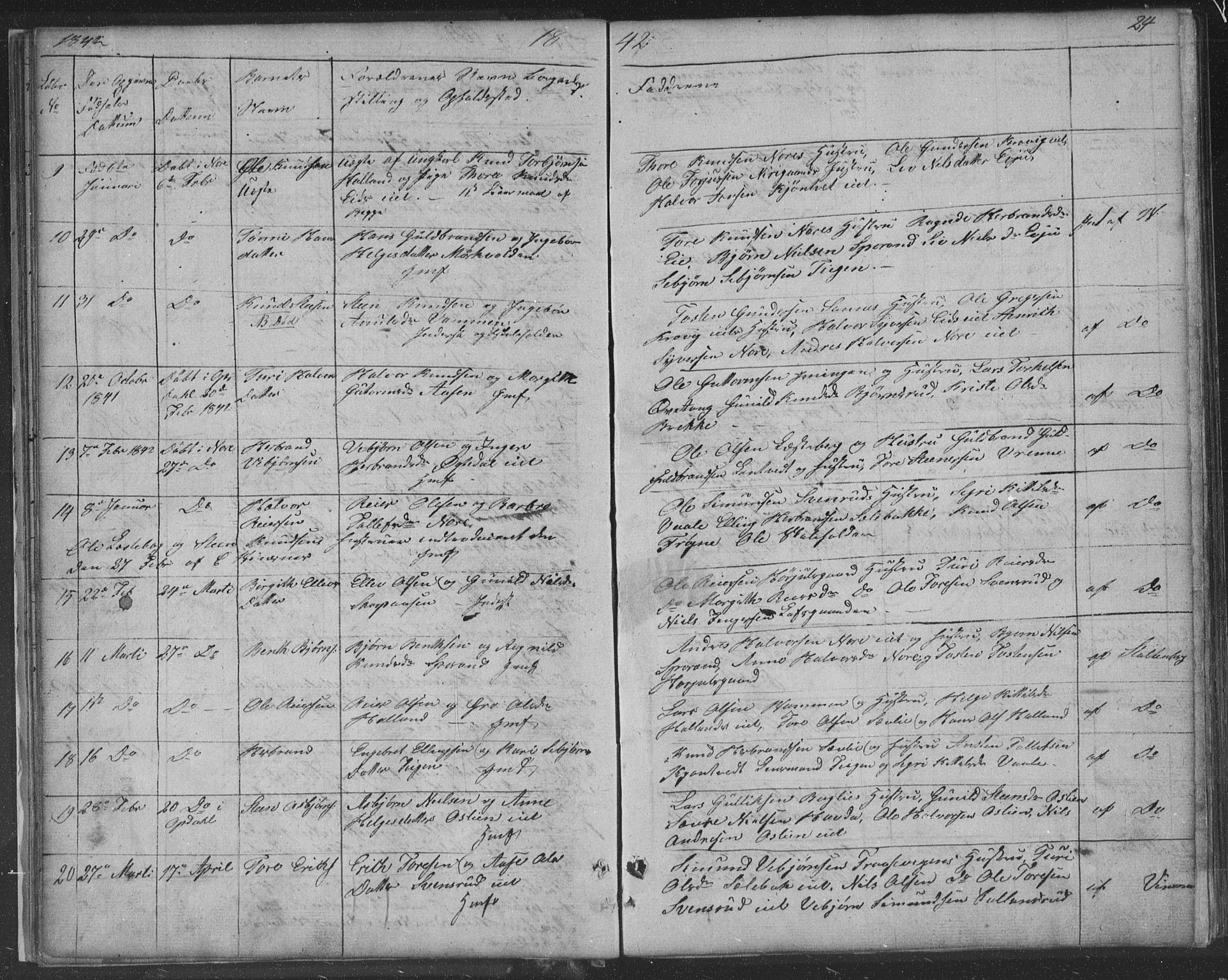 Nore kirkebøker, AV/SAKO-A-238/F/Fa/L0001: Parish register (official) no. I 1, 1836-1855, p. 24