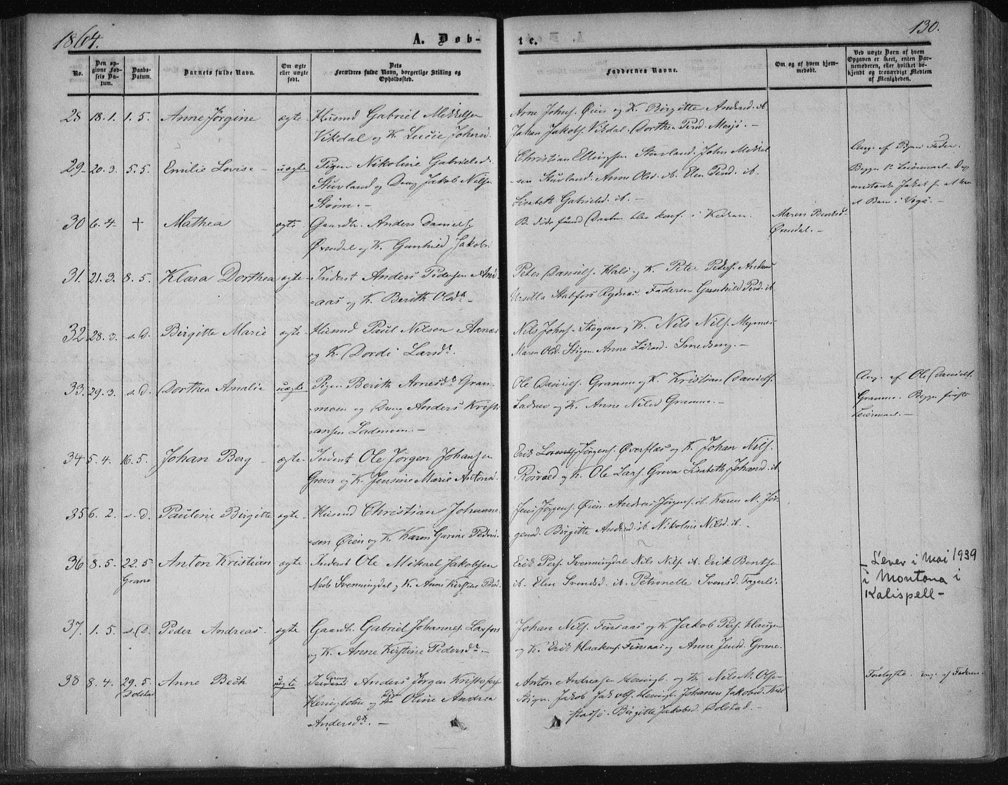 Ministerialprotokoller, klokkerbøker og fødselsregistre - Nordland, AV/SAT-A-1459/820/L0293: Parish register (official) no. 820A14, 1855-1865, p. 130