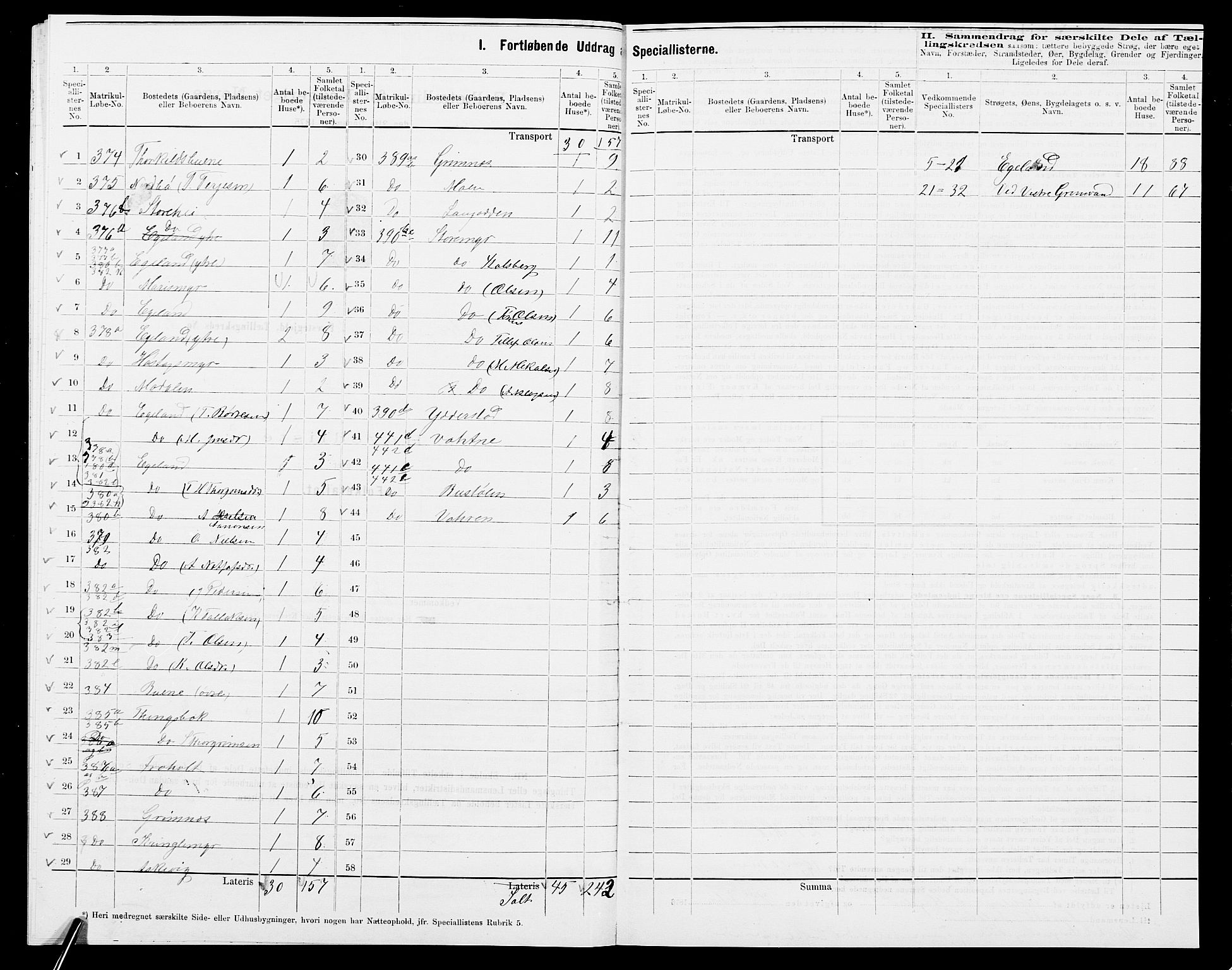 SAK, 1875 census for 0926L Vestre Moland/Vestre Moland, 1875, p. 26