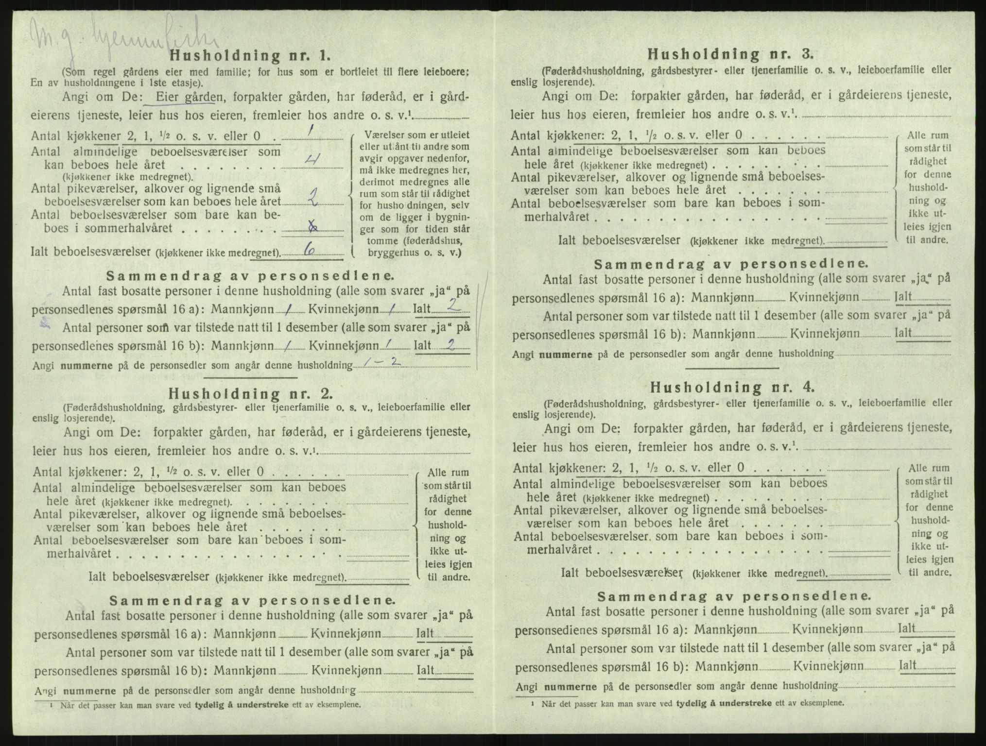 SAK, 1920 census for Flosta, 1920, p. 551