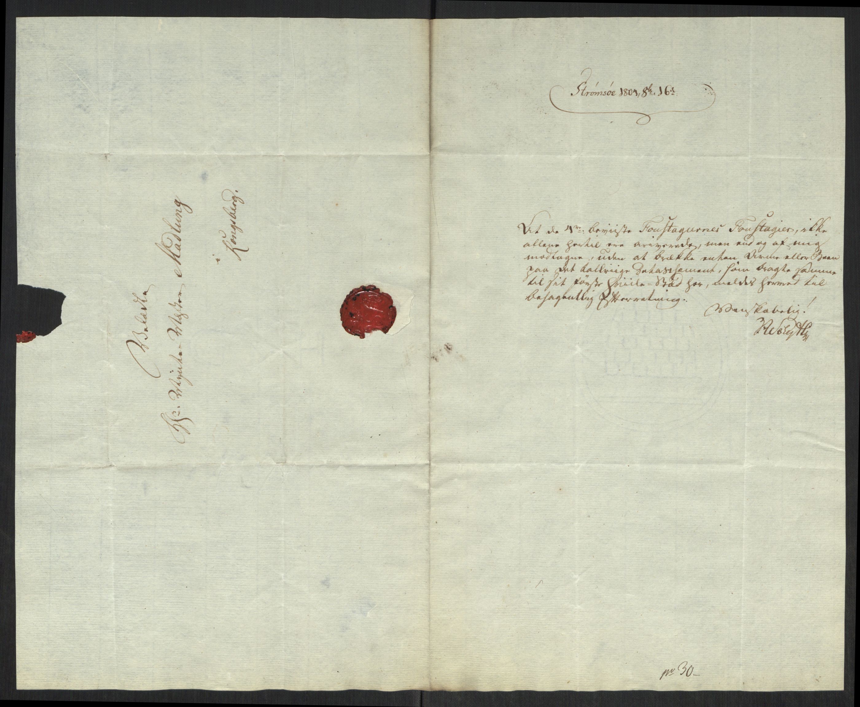 Rentekammeret inntil 1814, Realistisk ordnet avdeling, AV/RA-EA-4070/Oa/L0008: [Y6]: Embetsbrev til myntmesteren på Kongsberg (1797-1806 og 1808-1813), 1797-1813, p. 169