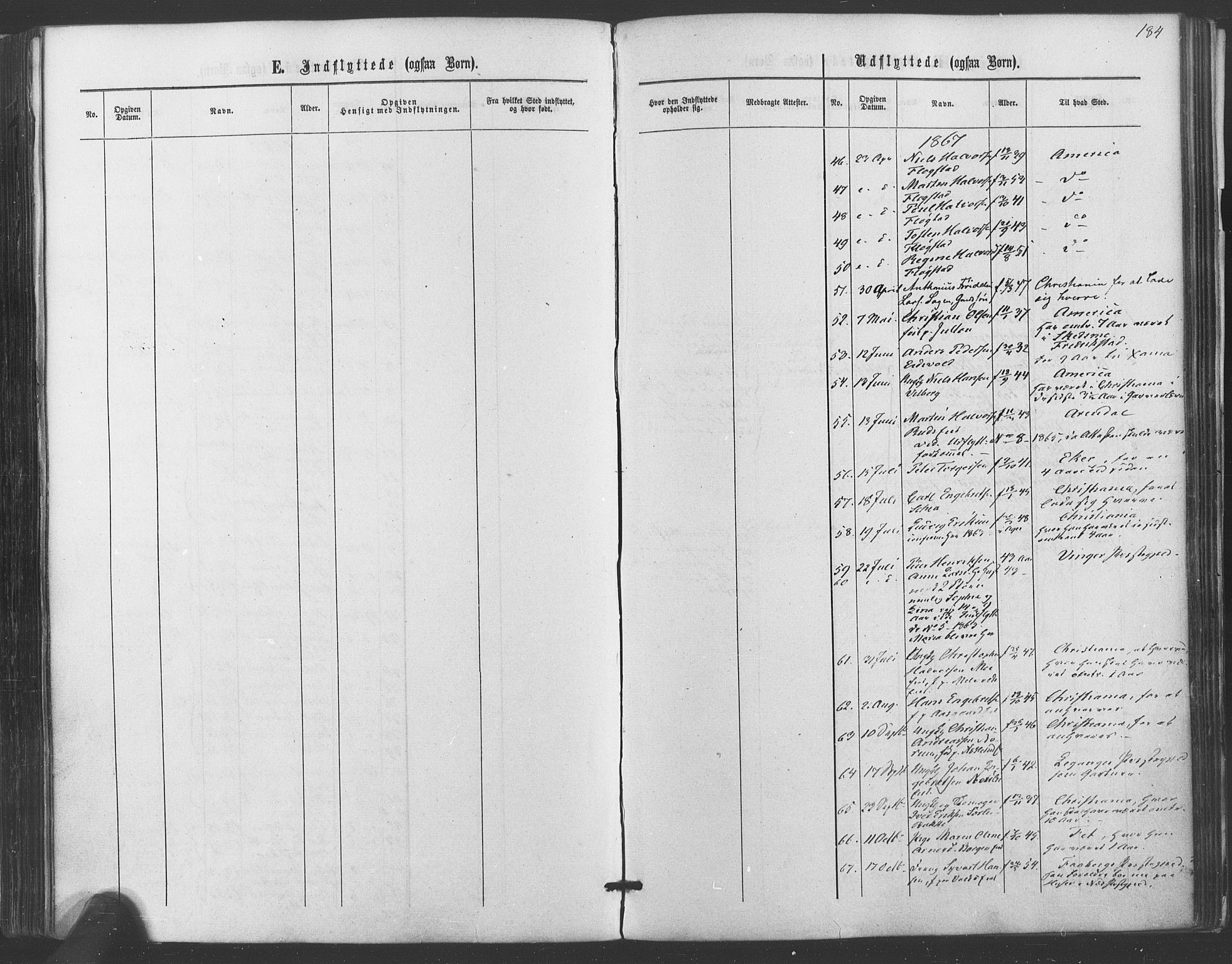 Sørum prestekontor Kirkebøker, AV/SAO-A-10303/F/Fa/L0006: Parish register (official) no. I 6, 1864-1877, p. 184