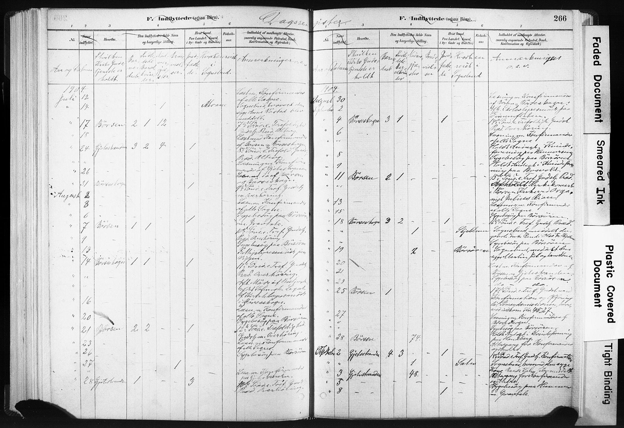 Ministerialprotokoller, klokkerbøker og fødselsregistre - Sør-Trøndelag, SAT/A-1456/665/L0773: Parish register (official) no. 665A08, 1879-1905, p. 266