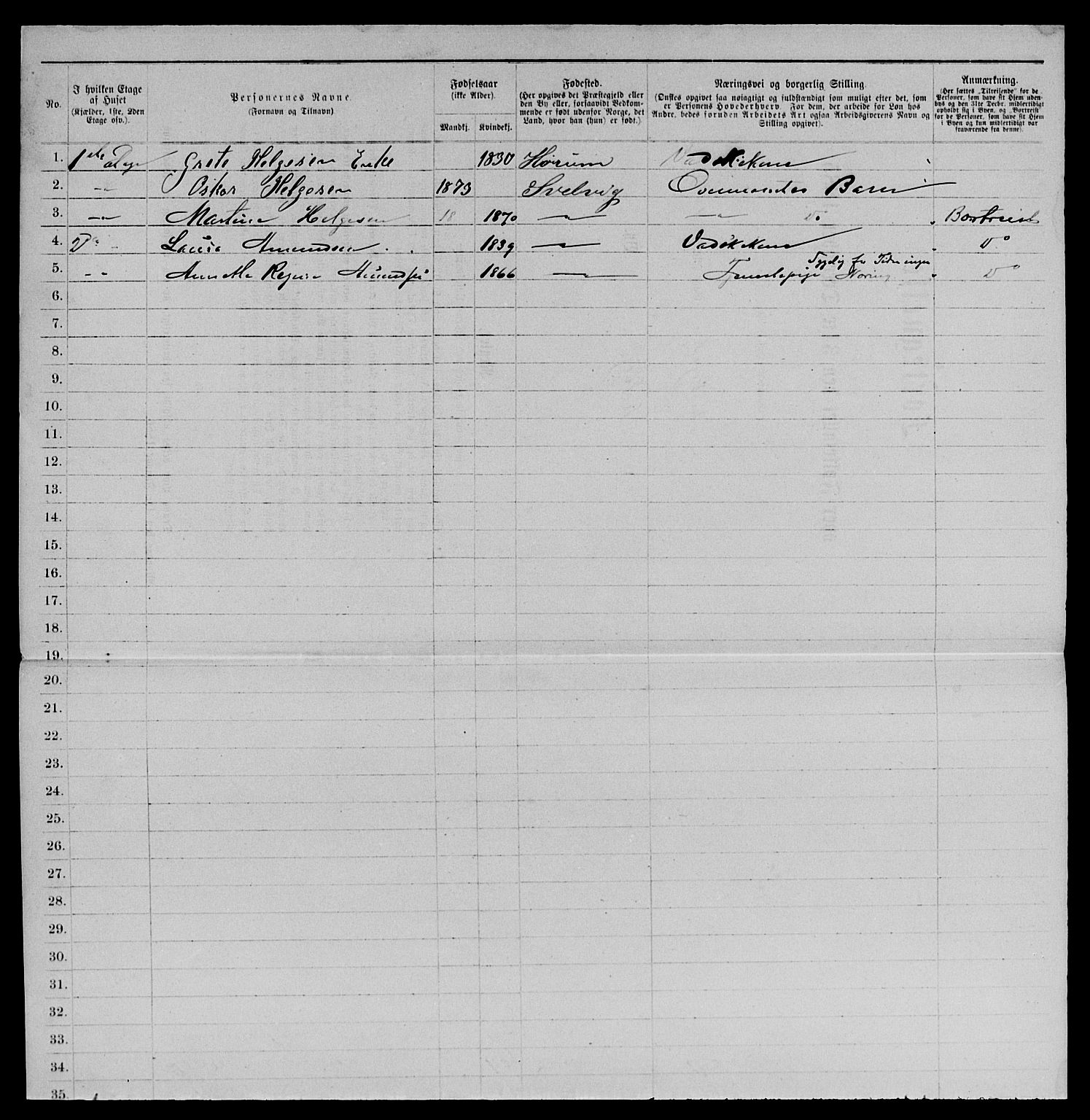 SAKO, 1885 census for 0701 Svelvik, 1885, p. 212