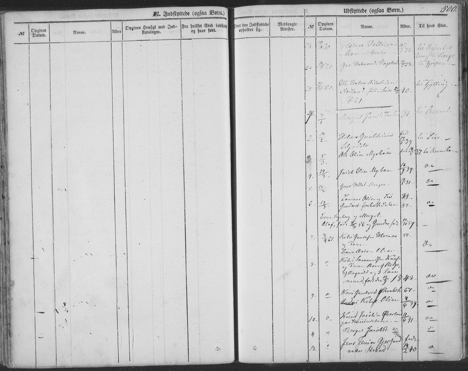 Seljord kirkebøker, AV/SAKO-A-20/F/Fa/L012b: Parish register (official) no. I 12B, 1850-1865, p. 500