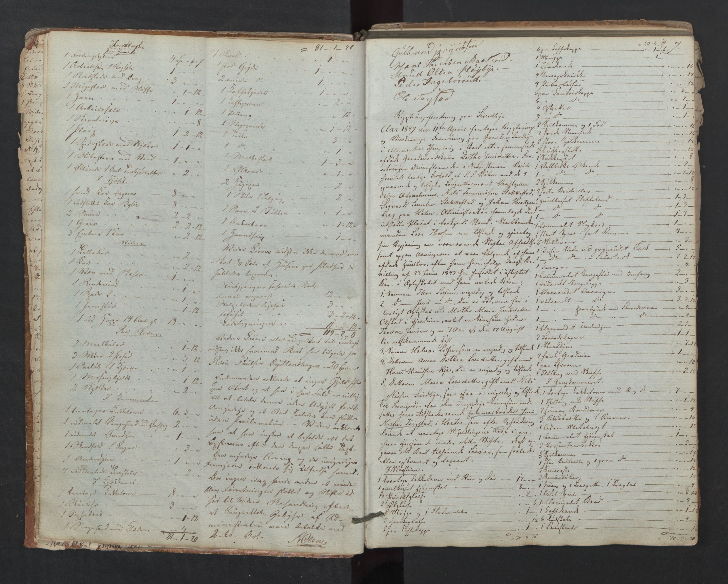 Nes tingrett, AV/SAO-A-10548/H/Hb/L0002b: Registrerings- og forhandlingsprotokoll "O", 1848-1872, p. 6b-7a