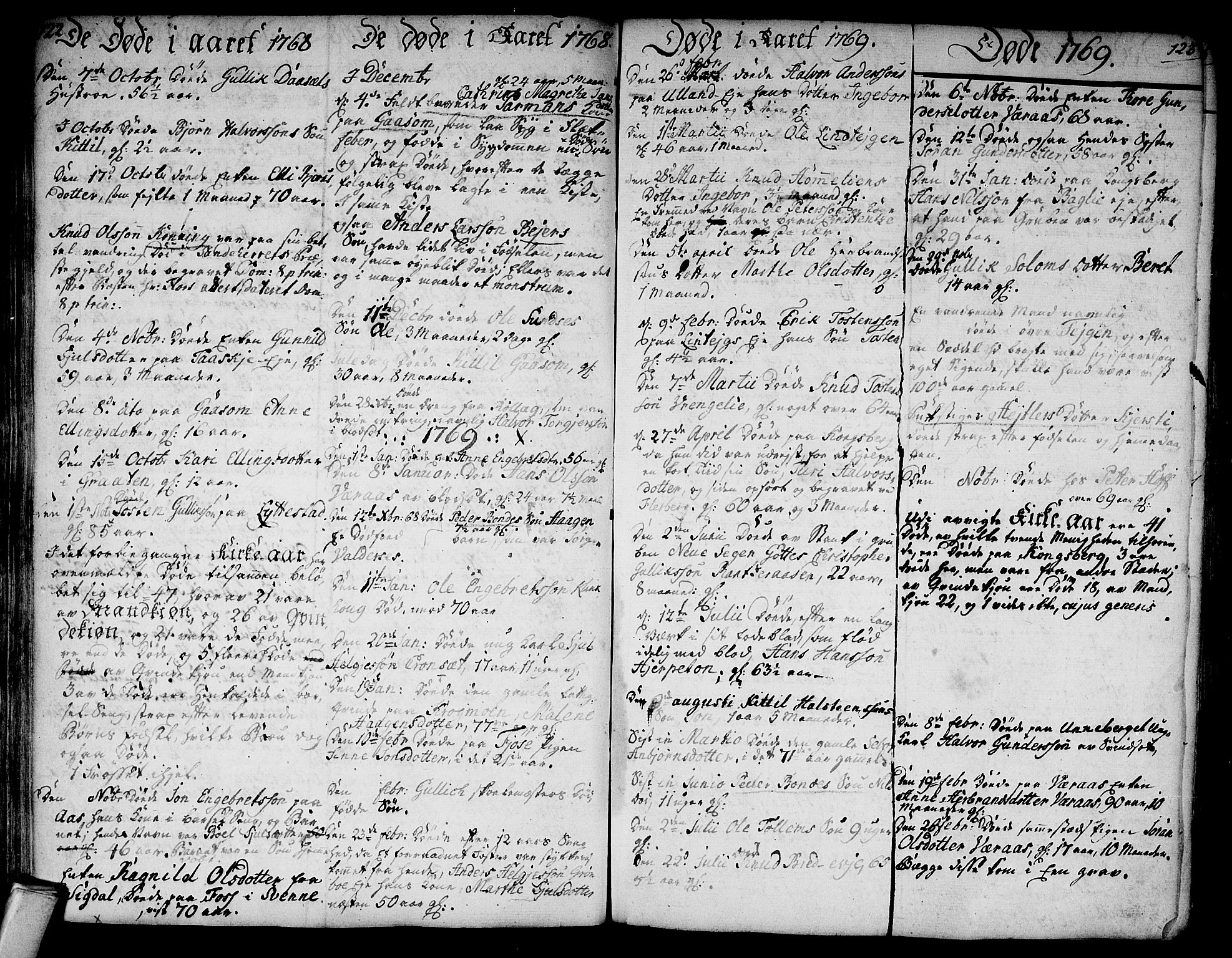 Flesberg kirkebøker, AV/SAKO-A-18/F/Fa/L0003: Parish register (official) no. I 3, 1748-1790, p. 122-123