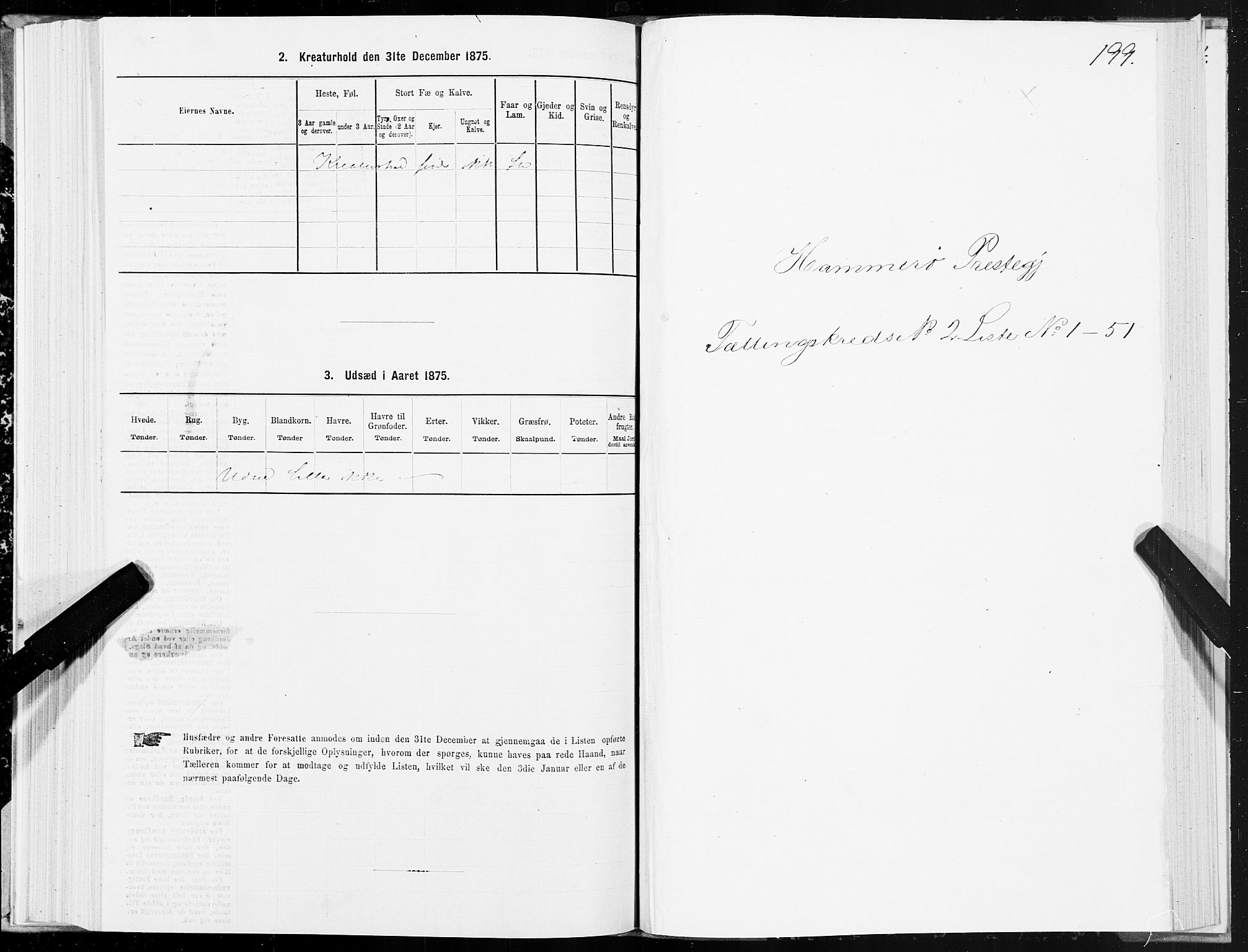 SAT, 1875 census for 1849P Hamarøy, 1875, p. 1199