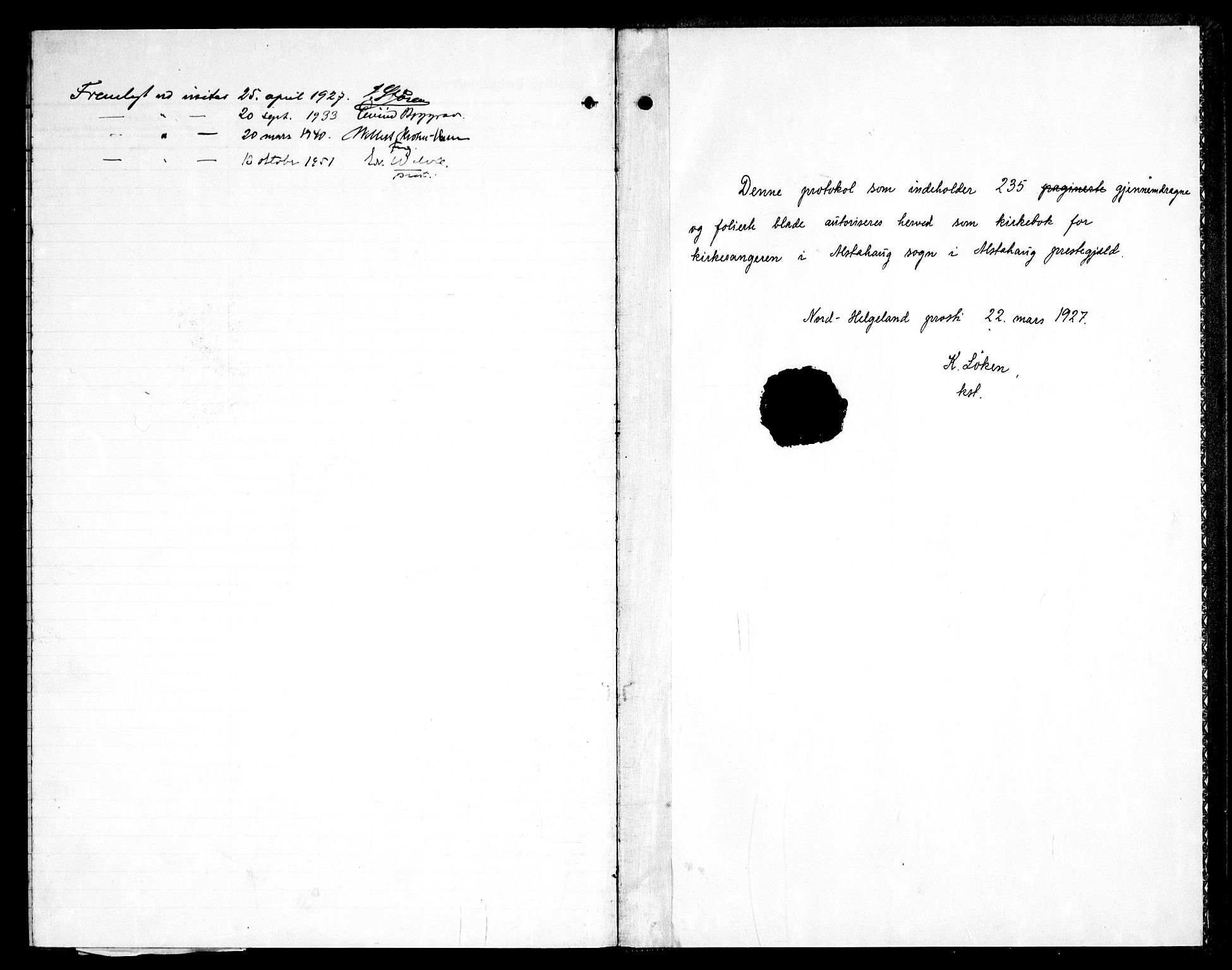Ministerialprotokoller, klokkerbøker og fødselsregistre - Nordland, SAT/A-1459/830/L0466: Parish register (copy) no. 830C08, 1920-1945