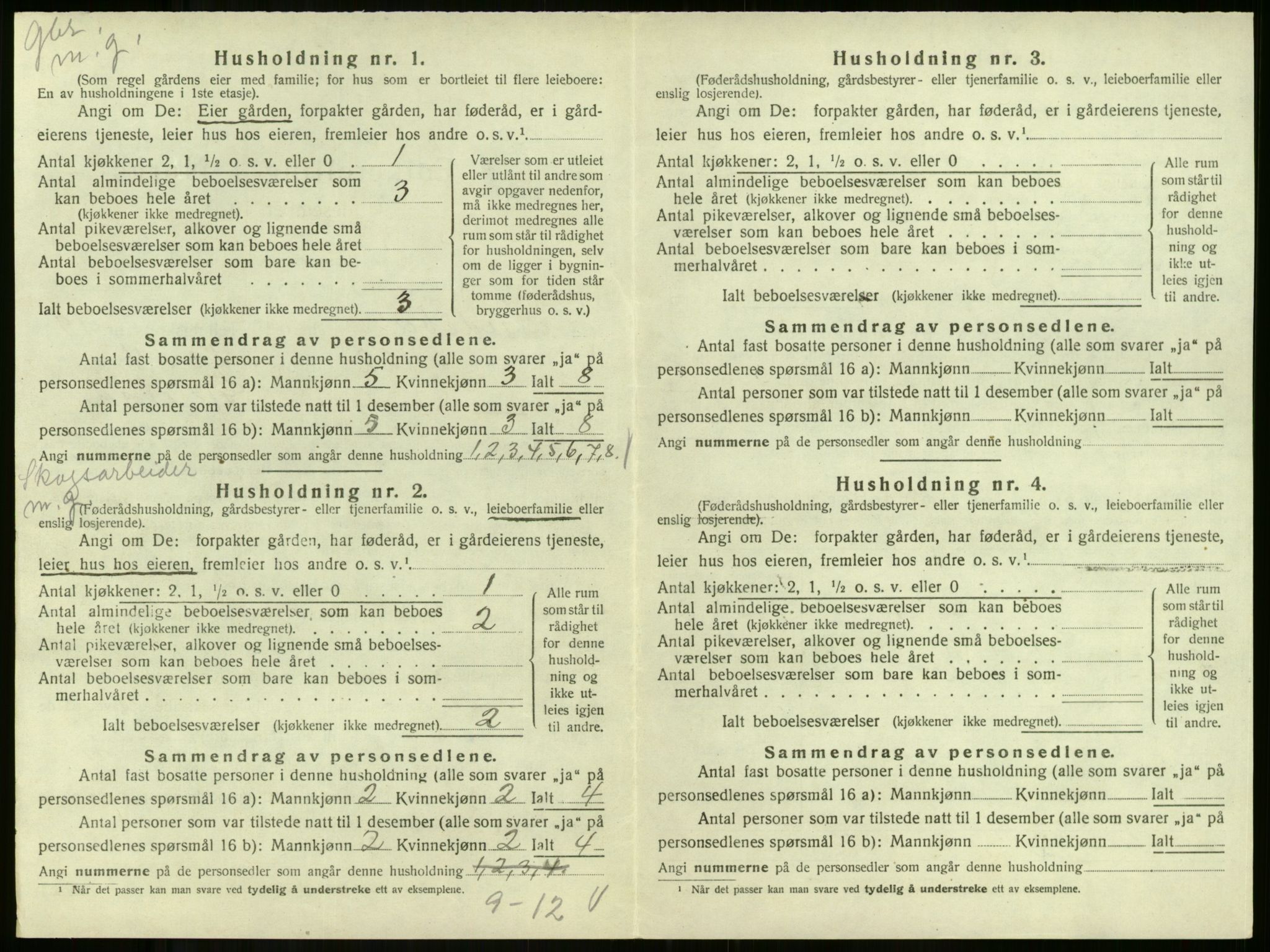 SAKO, 1920 census for Andebu, 1920, p. 1050