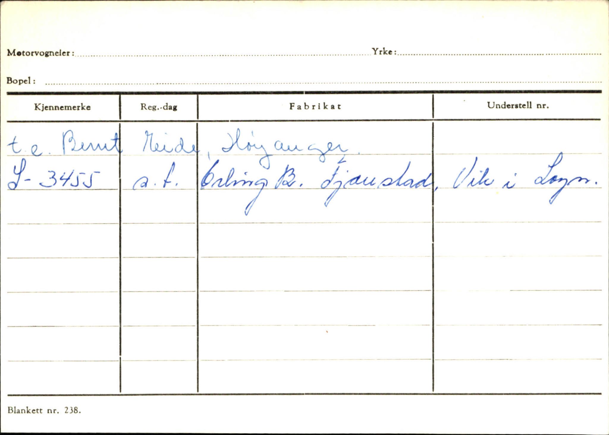 Statens vegvesen, Sogn og Fjordane vegkontor, AV/SAB-A-5301/4/F/L0132: Eigarregister Askvoll A-Å. Balestrand A-Å, 1945-1975, p. 1966